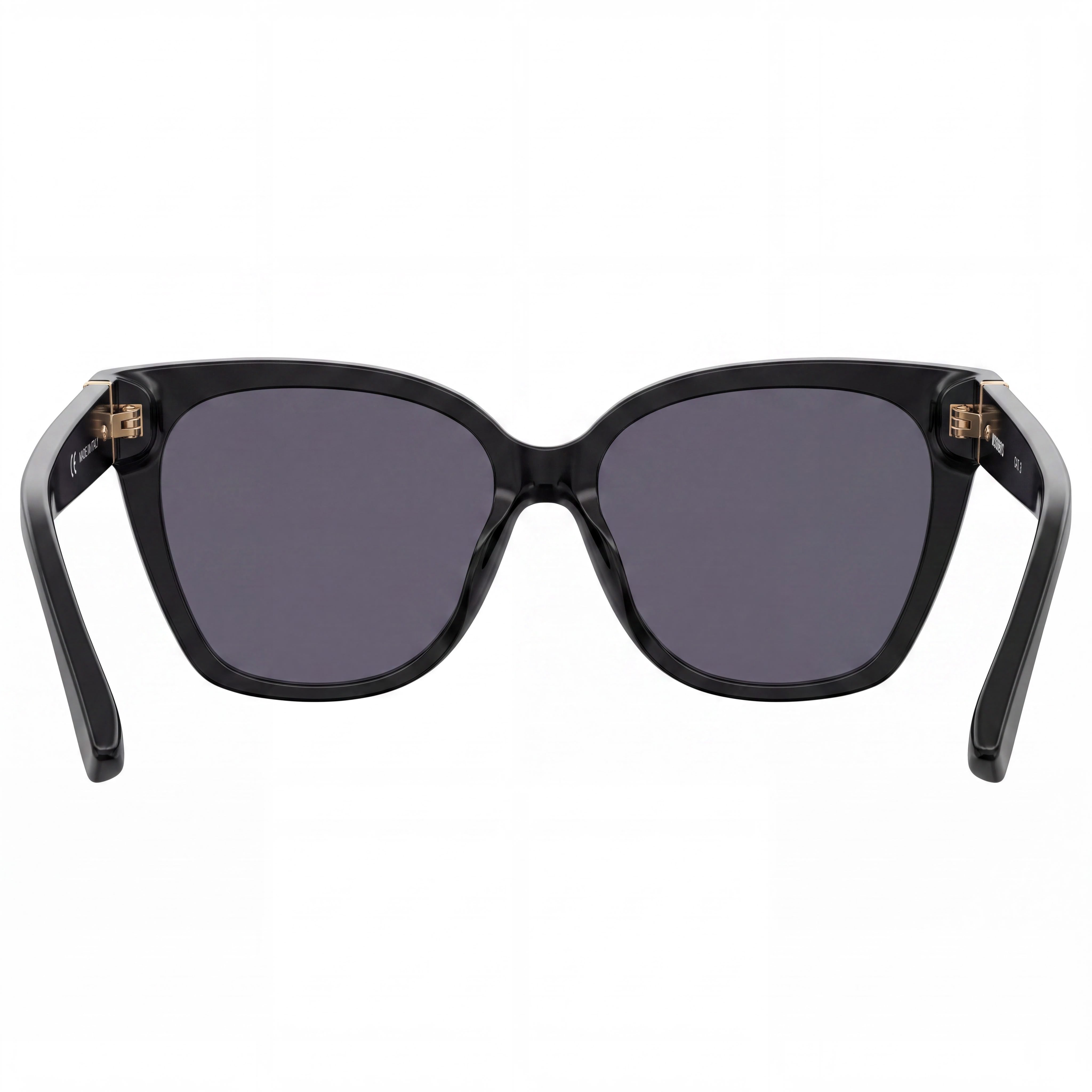 Moschino MOS066/S Women's Black Gold-logo Plastic Cat Eye UV Protection Sunglasses 55mm, Photo 4