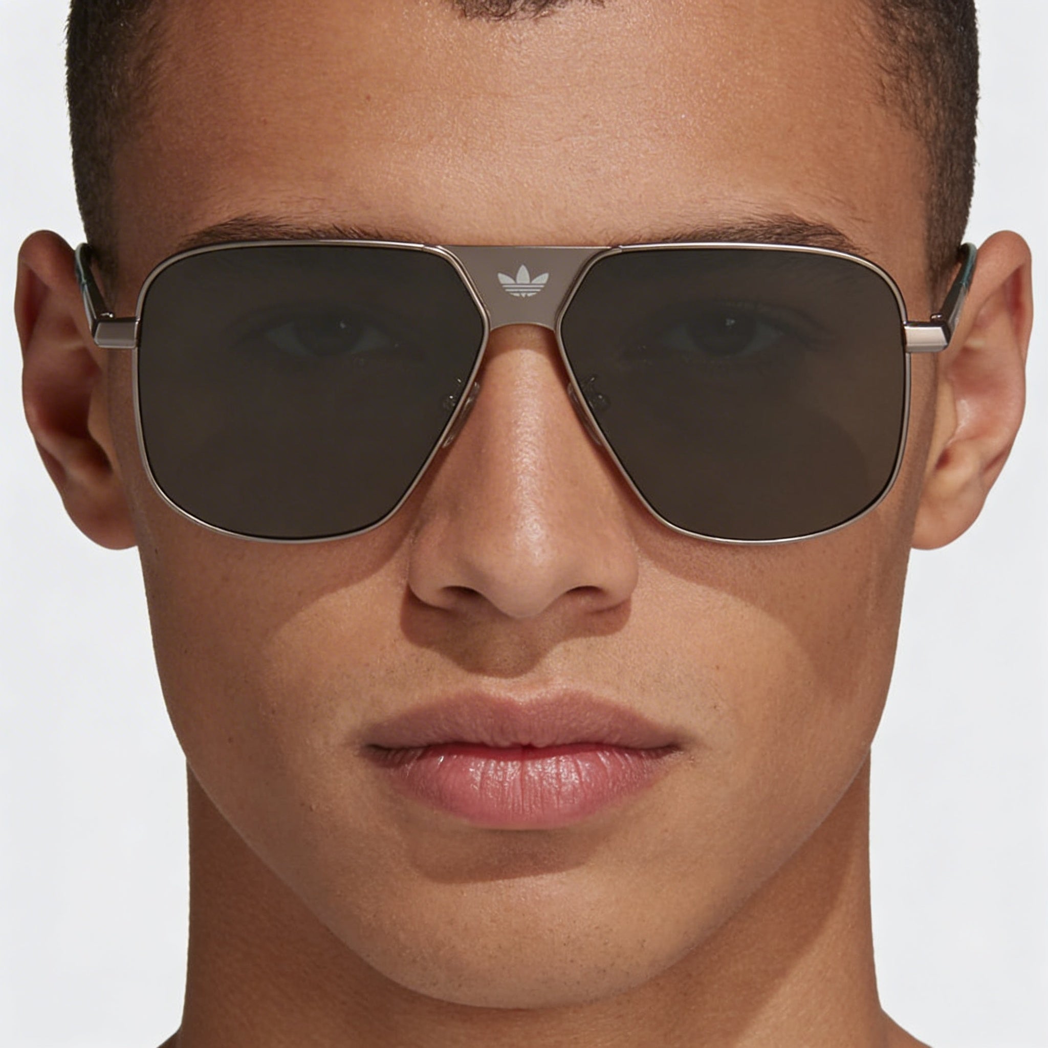 adidas Modern Unisex Matte Gunmetal Plastic Frame Green Acetate Lenses UV Protection Sunglasses 60mm, Photo 5