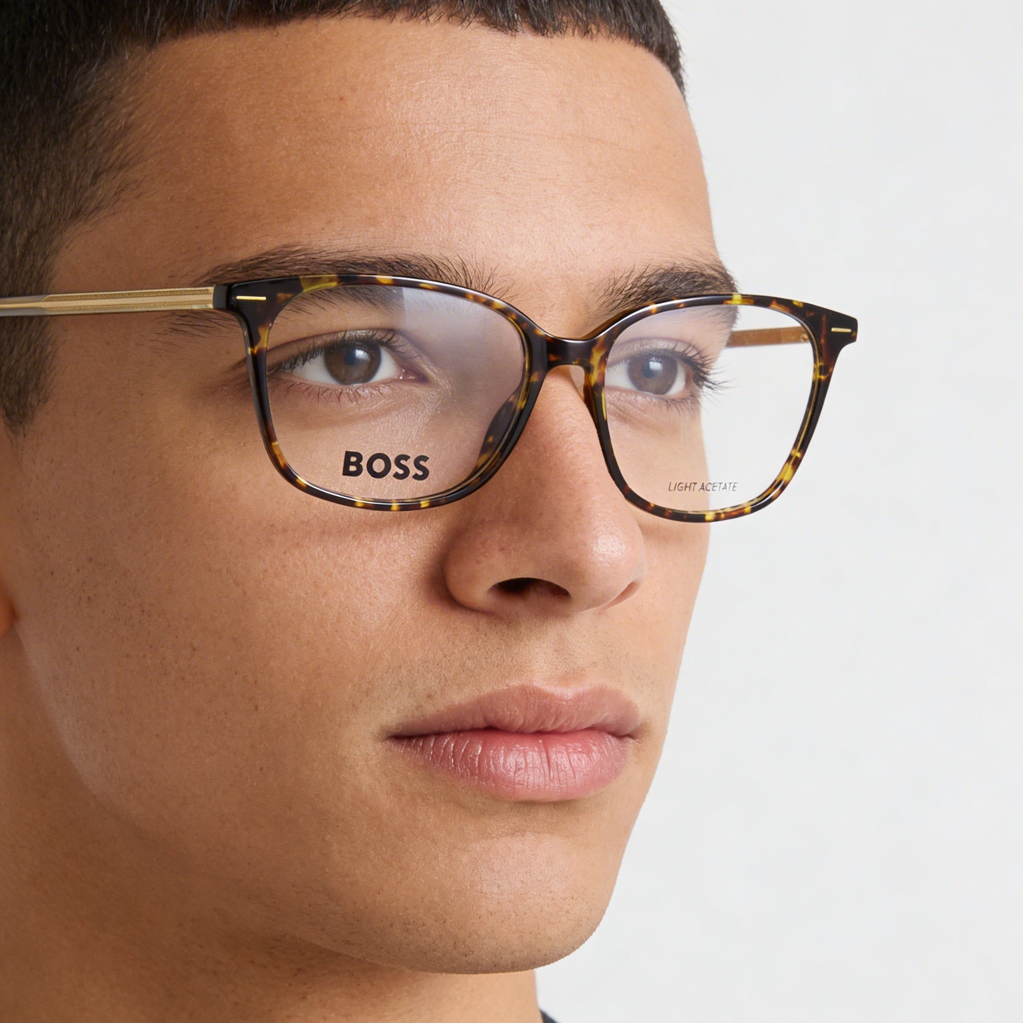 Gafas Hugo Boss 1526 Unisex para Hombre con Montura Amarilla Habana y Lentes de Policarbonato 53mm, Photo 4