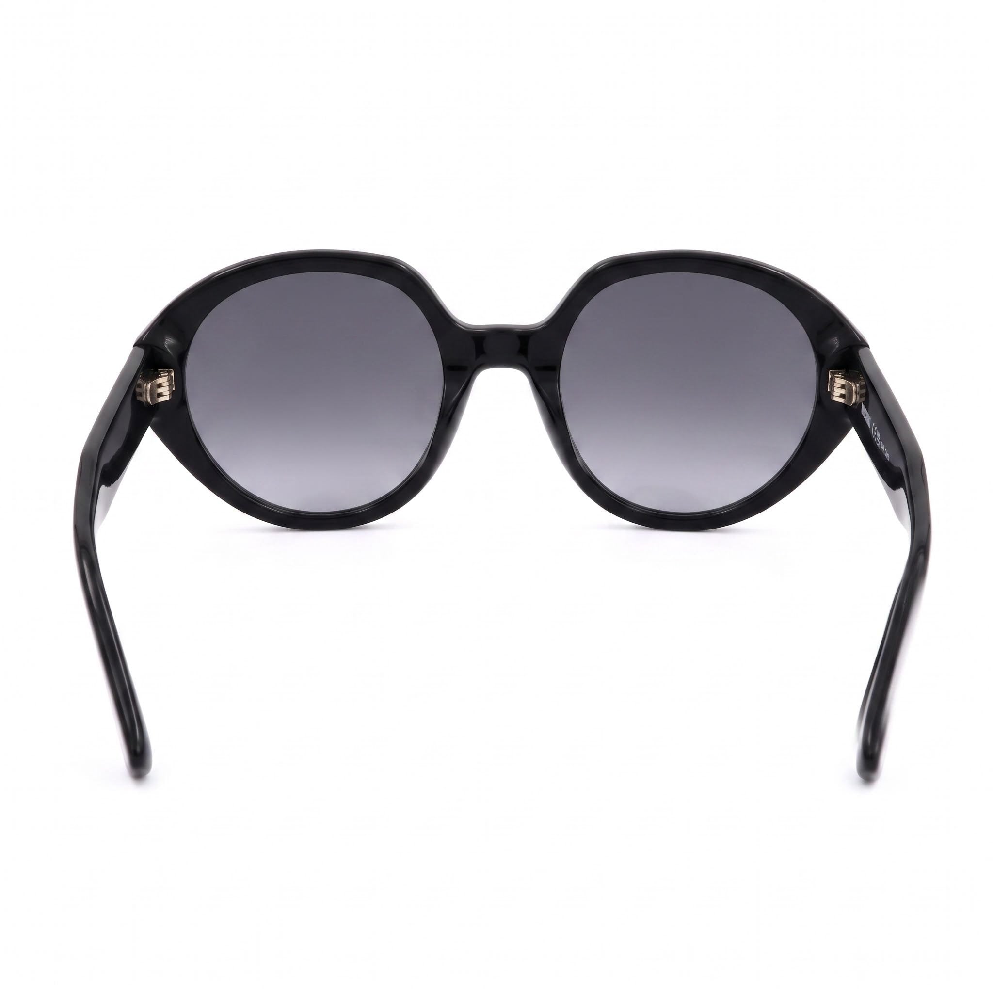Moschino Mos126/S Women's Acetate Sunglasses, Black Dark Grey Shaded Frame, Gradient Dark Grey Lenses, UV Protection 53mm, Photo 4
