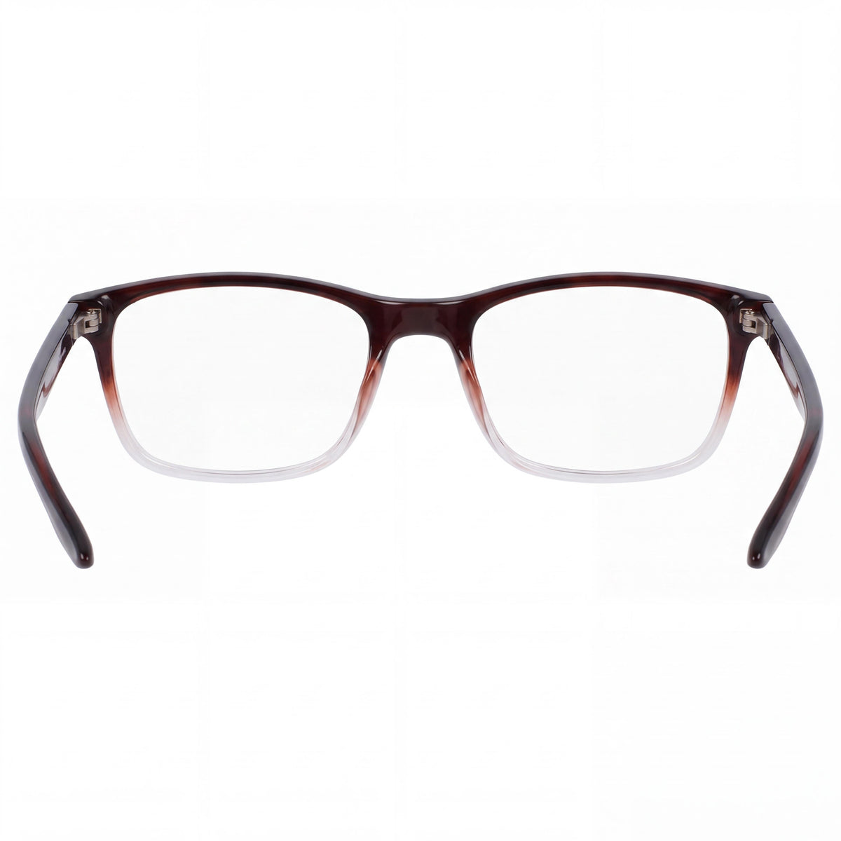Nike 7129 Modern Unisex Plastic Eyeglasses, Brown Basalt Clear Frame with Polycarbonate Lenses, Size 52-19-145mm, Photo 4