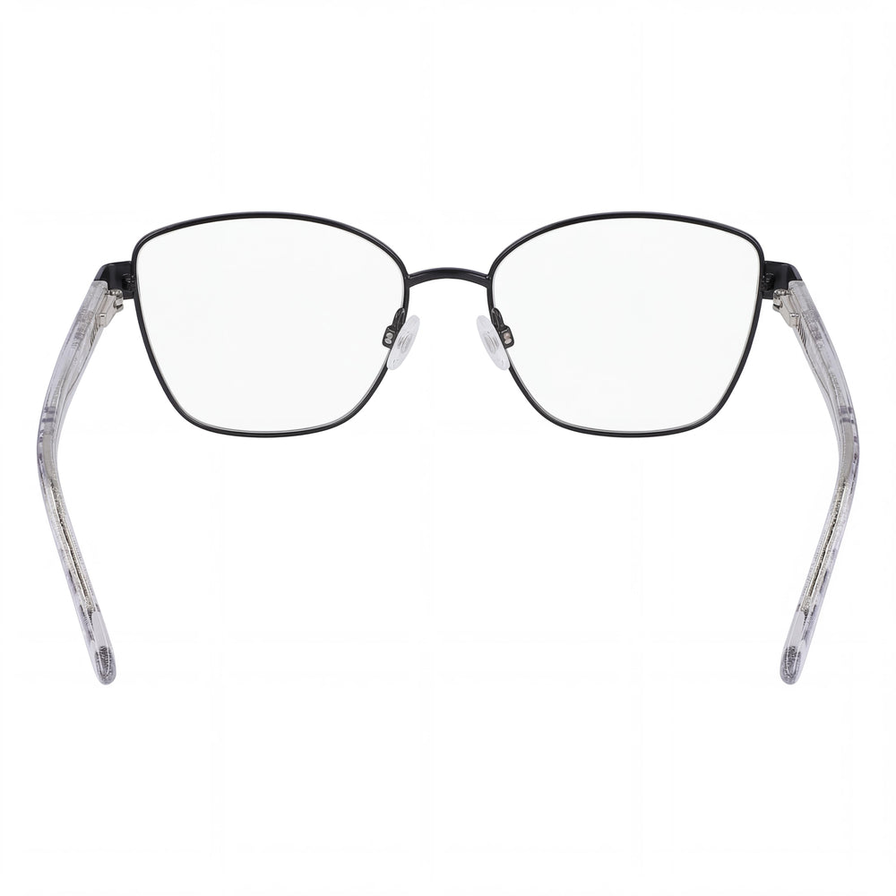 Montura de Gafas Metálicas Negras Azabache para Hombre bebe Bb5209 con Cristales de Demostración de Policarbonato Transparente Lente de 52 mm, Puente de 16 mm, Patilla de 135 mm