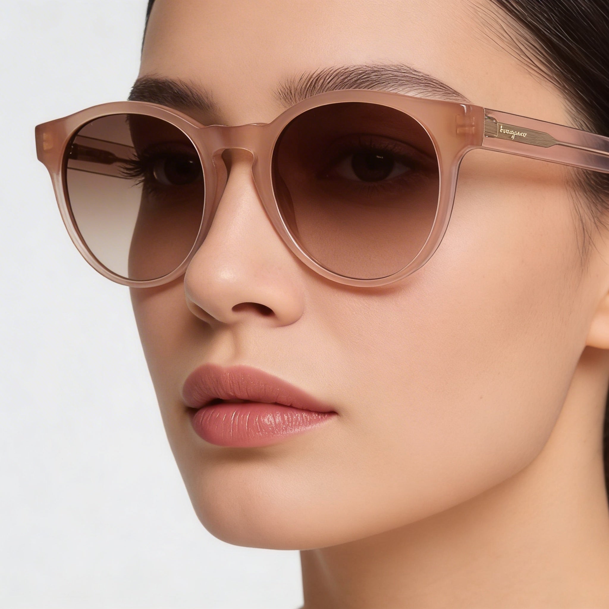 Gafas de sol no polarizadas para mujer Ferragamo SF1068S de plástico marrón con cristales de teacup y 100% protección UV de 52 mm, Photo 5