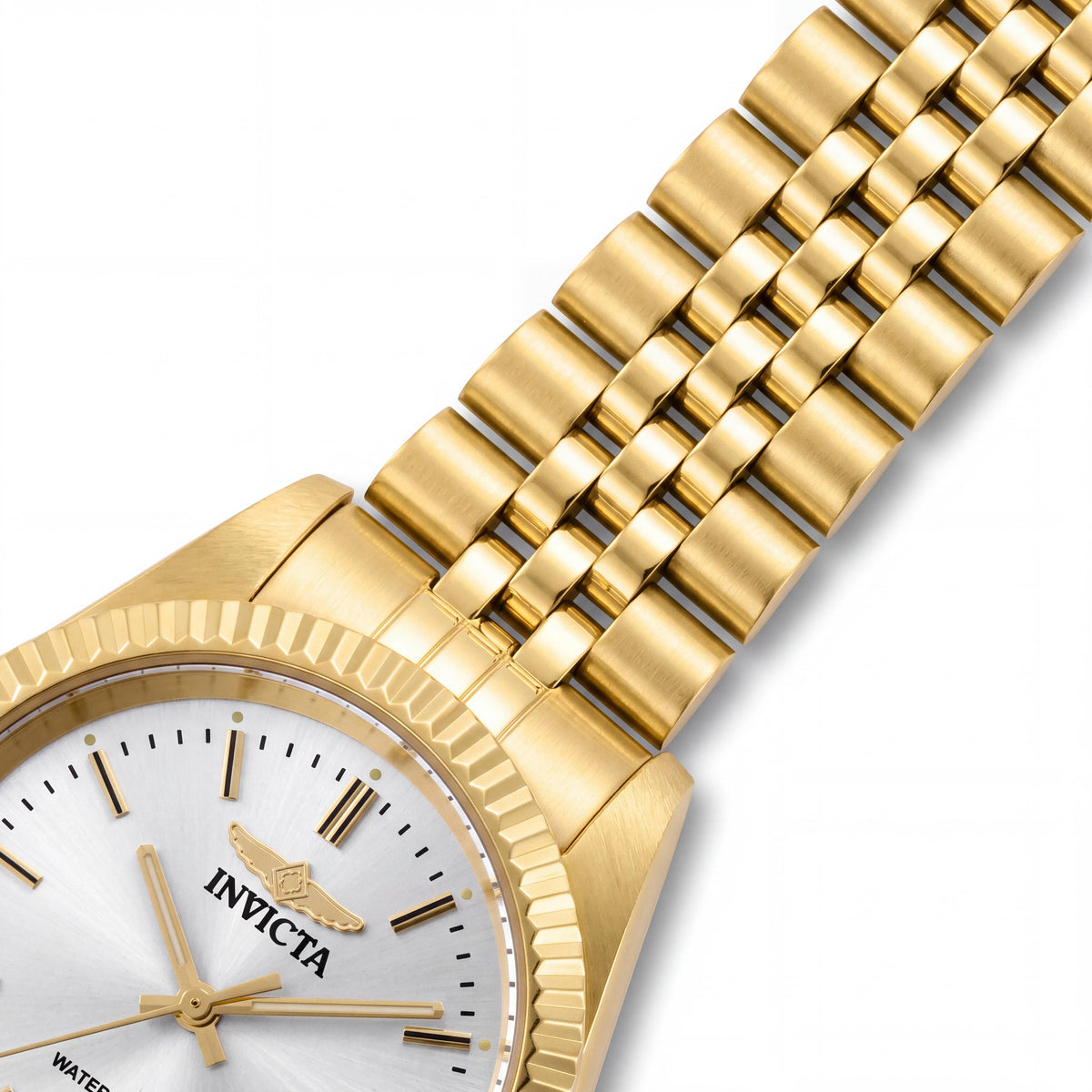 Reloj Invicta Specialty Collection de 36 mm con brazalete de acero inoxidable en tono dorado para hombre y mujer, Photo 3