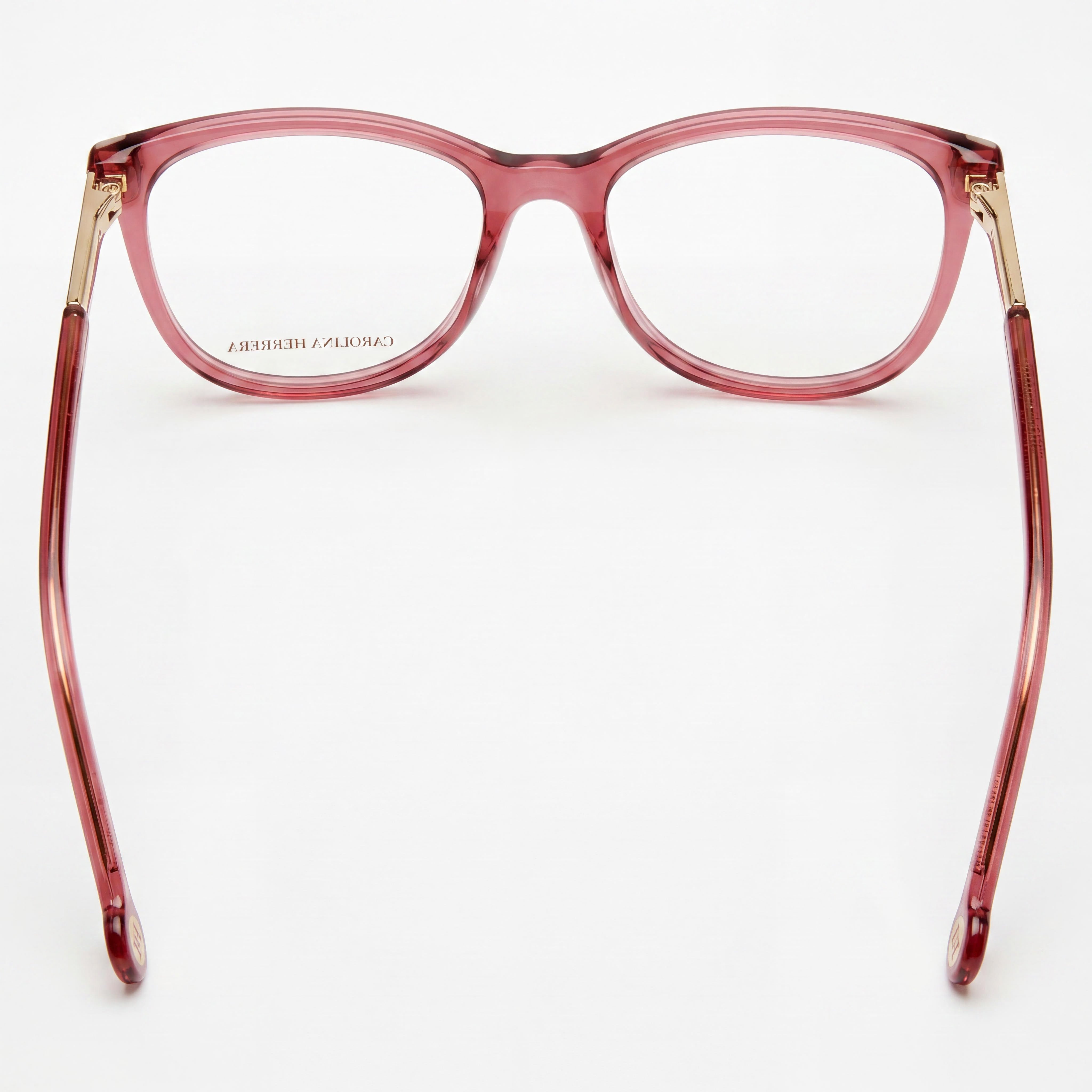 Carolina Herrera Her 0163 - Gafas de acetato modernas para mujer, montura multicolor con lente malva de 53 mm, Photo 3
