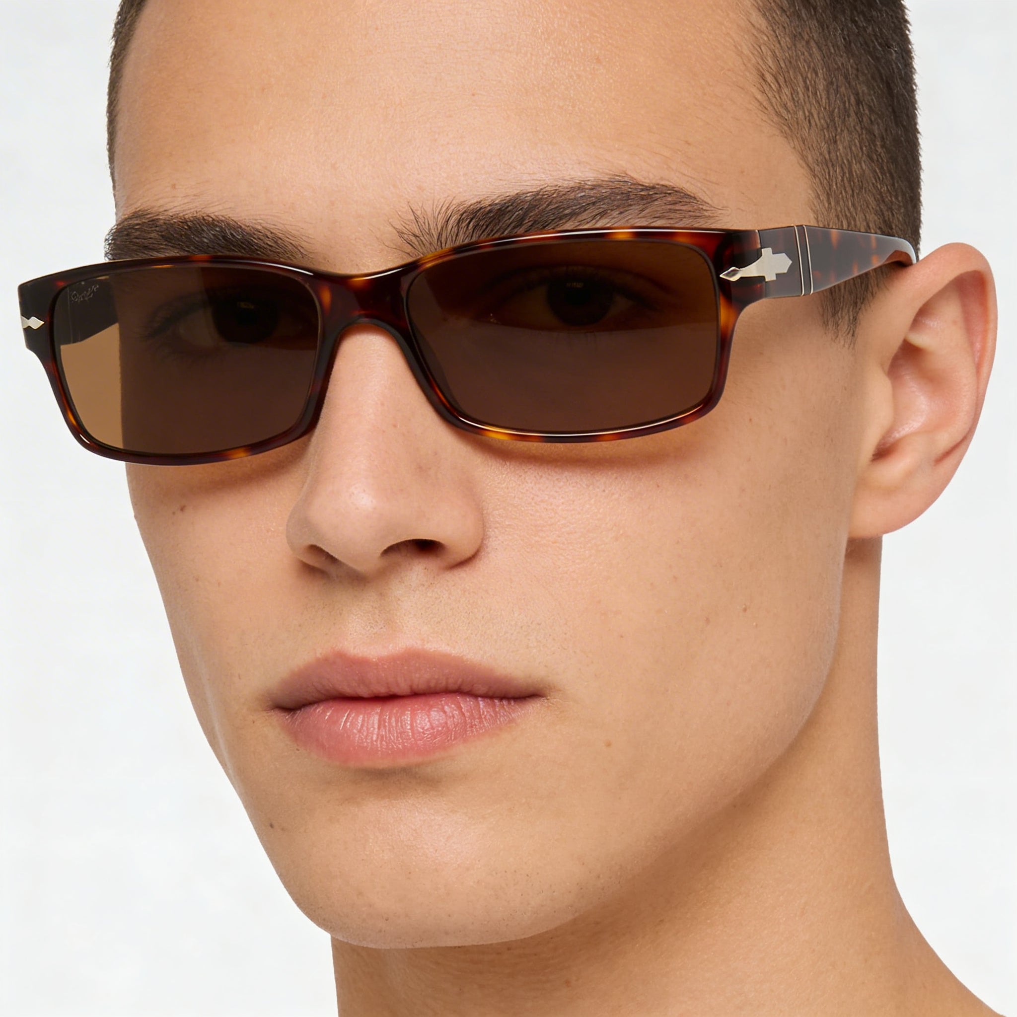 Gafas de sol unisex Persol Po2803s de acetato Havana marrón, polarizadas, antirreflectantes y con protección UV, 58 mm, Photo 4