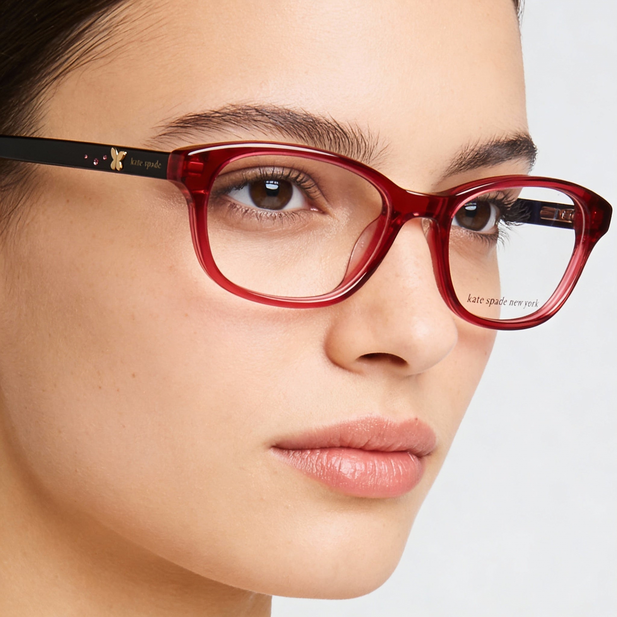 Gafas ópticas unisex de acetato EMMI de Kate Spade New York, con montura, lentes de 48 mm, puente de 15 mm y patillas de 130 mm., Photo 5