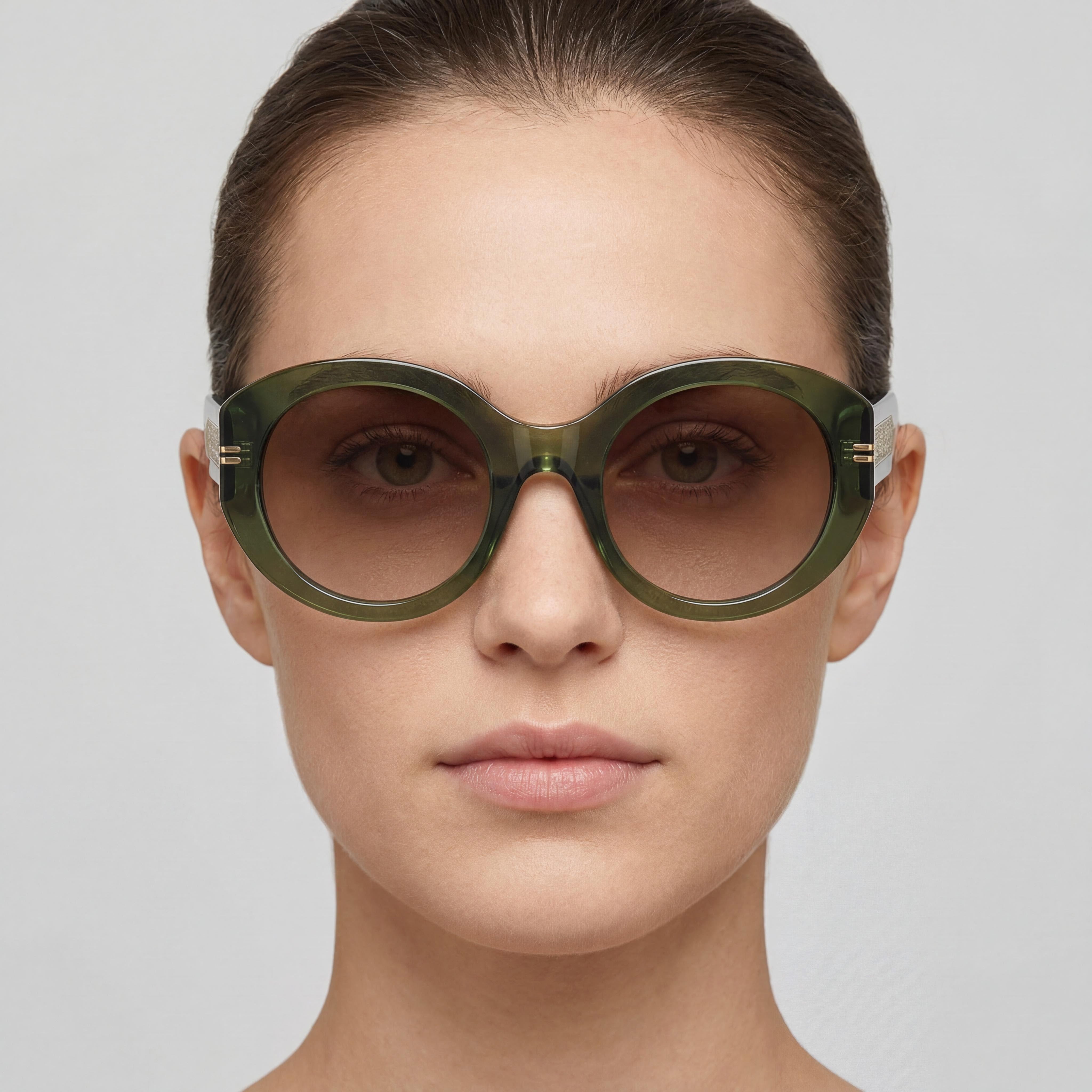 Marc Jacobs Mj 1110/S Women's Acetate Green Brown UV Protection Sunglasses 51mm Lens Width, Photo 5