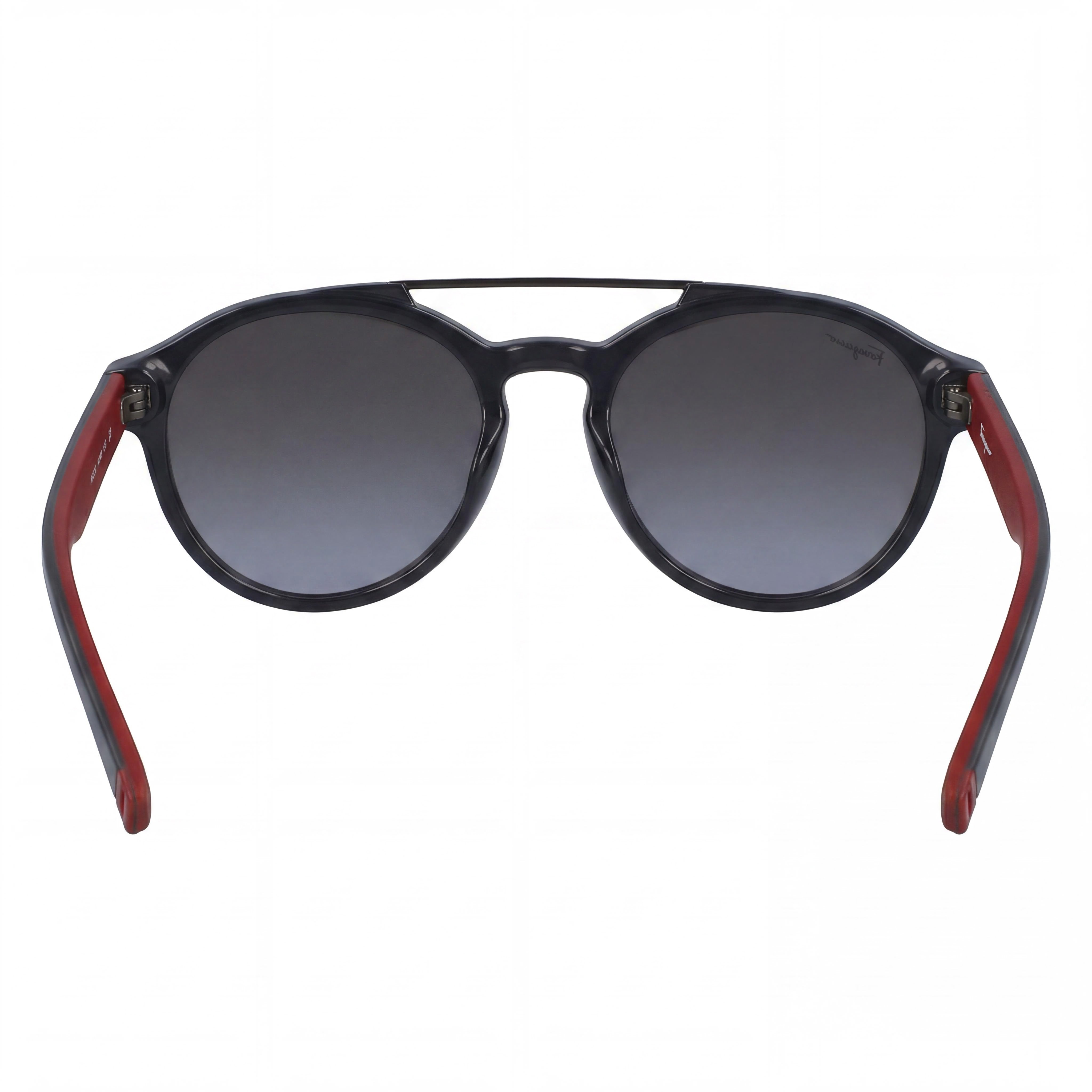 Salvatore Ferragamo Aviators Unisex Dark Grey, Red Plastic Frame with Grey Lens UV 53mm Lens Width, Photo 4