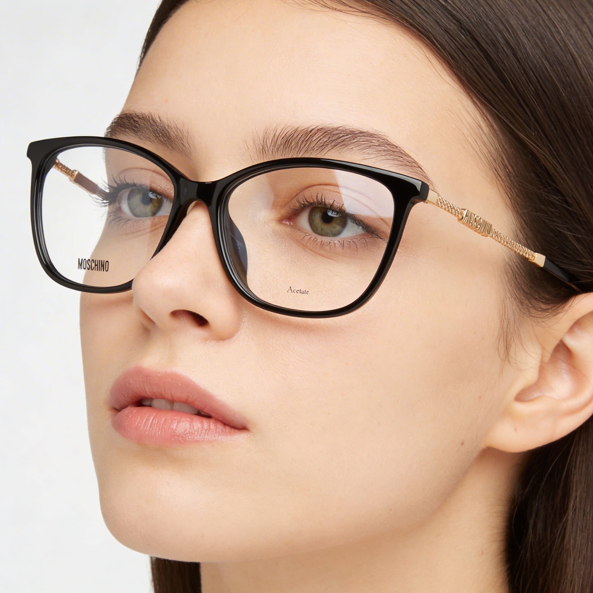 Gafas de sol Moschino Mos616/f de estilo moderno para mujer con montura de acetato negro y lentes de policarbonato de 54 mm de ancho, Photo 4