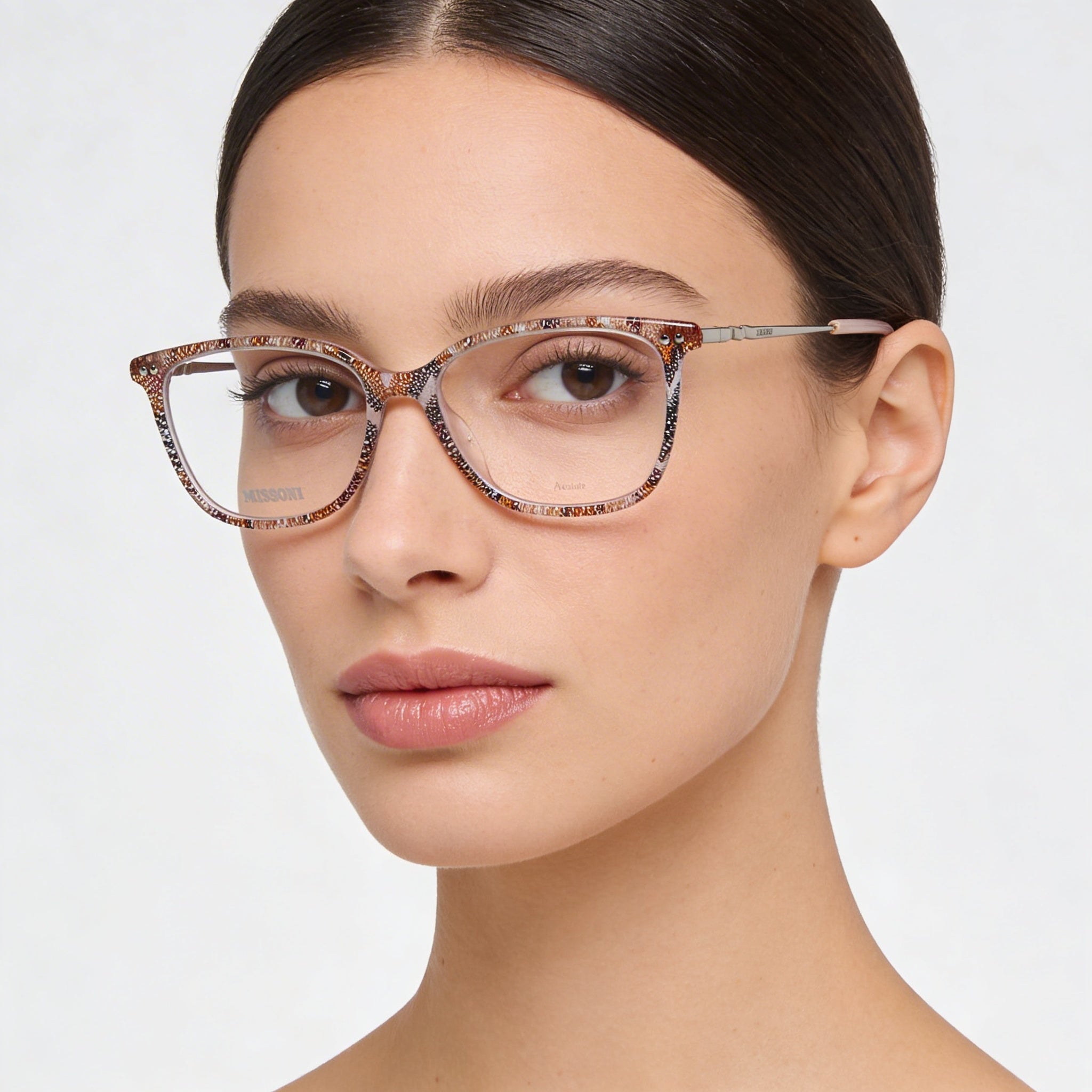 Missoni Modern Women's Acetate Frame Eyewear in Cherry Pink, Non-polarised Lenses, 53mm Lens Width, Photo 4