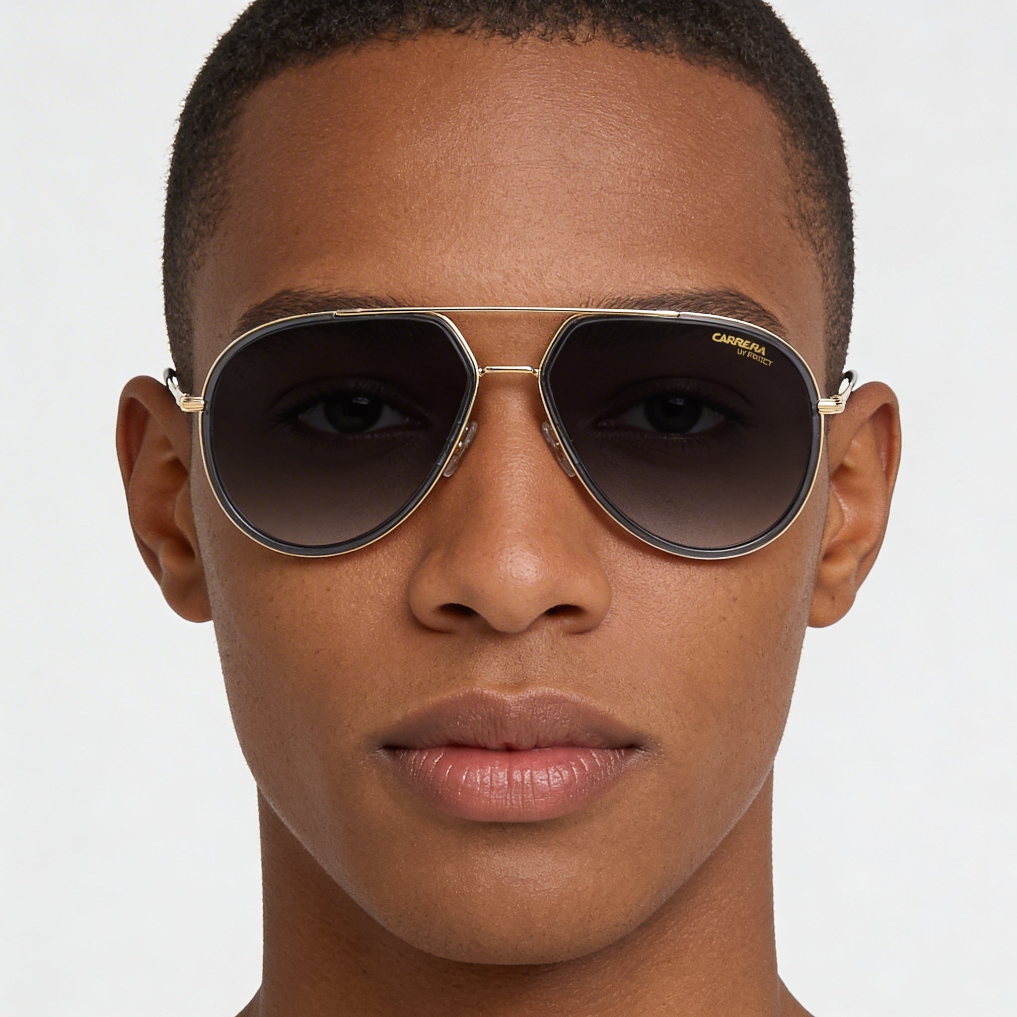 Carrera CARRERA 295/S Unisex Piloto Metal Transparente Gris Negro Polarizado Gris Degradado 100% UV Gafas de Sol 58mm, Photo 3