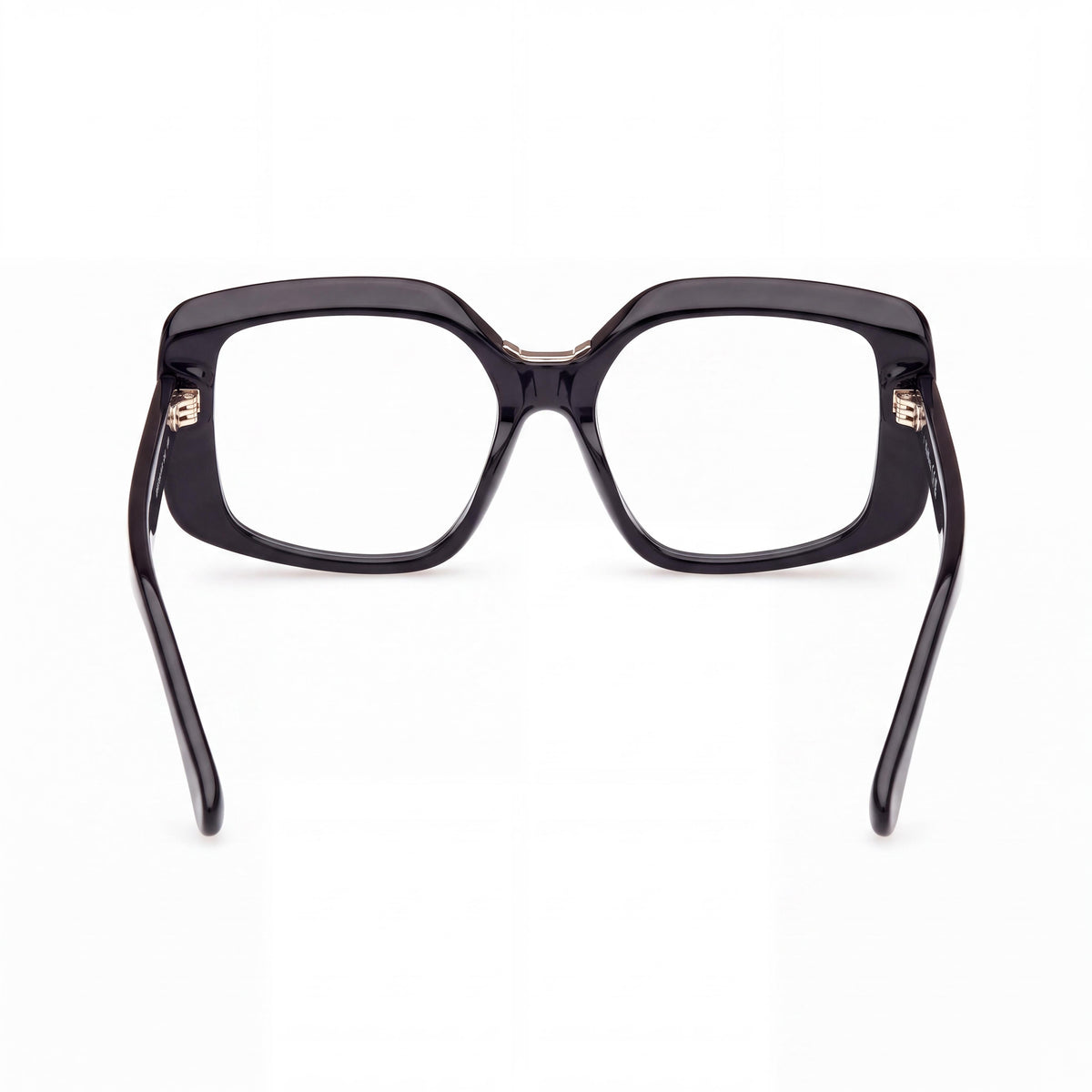 MaxMara Mm5131-b Men's Shiny Black Blue Filter Plastic 53mm Eyeglasses, Photo 3