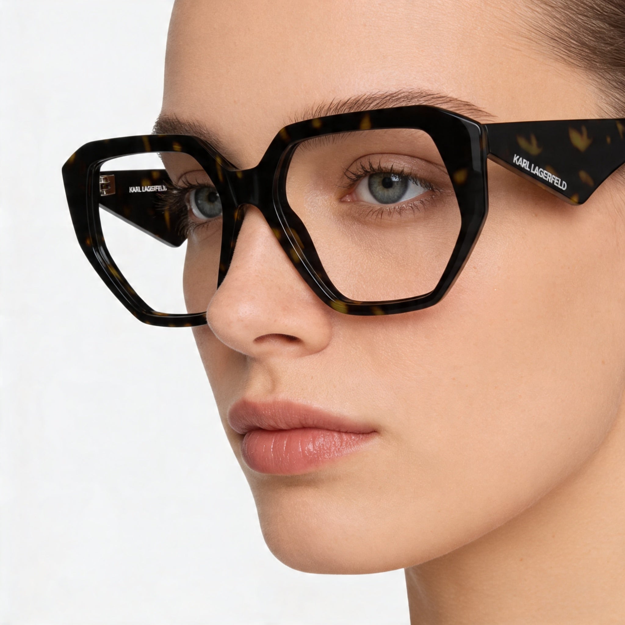 Gafas KARL LAGERFELD Kl6213 para mujer con montura de acetato carey, lentes de 54 mm, puente de 16 mm y patillas de 140 mm, Photo 5