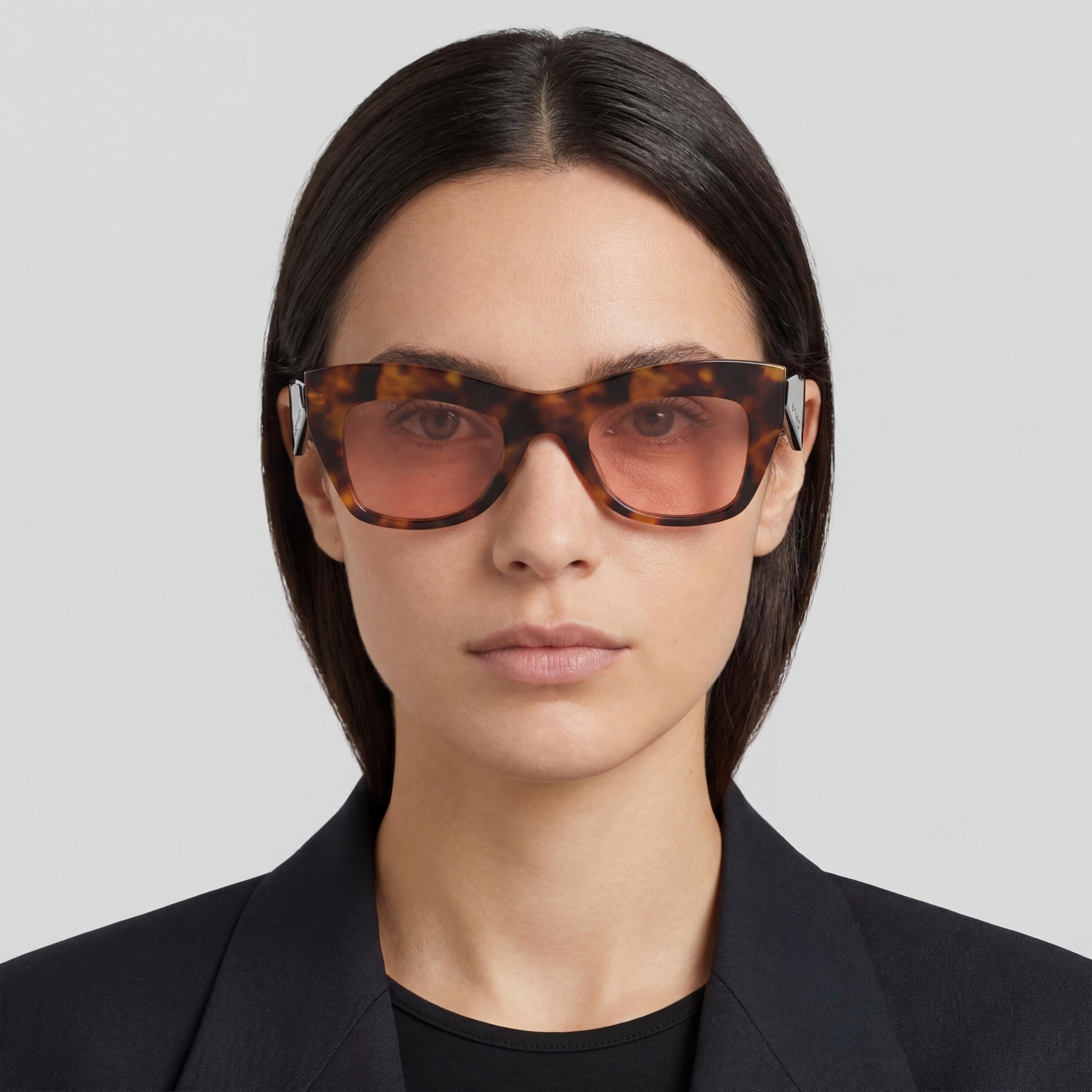 Gafas de sol informales de acetato Etro para mujer, montura miel habana, lentes rosas no polarizadas de 51 mm, Photo 5