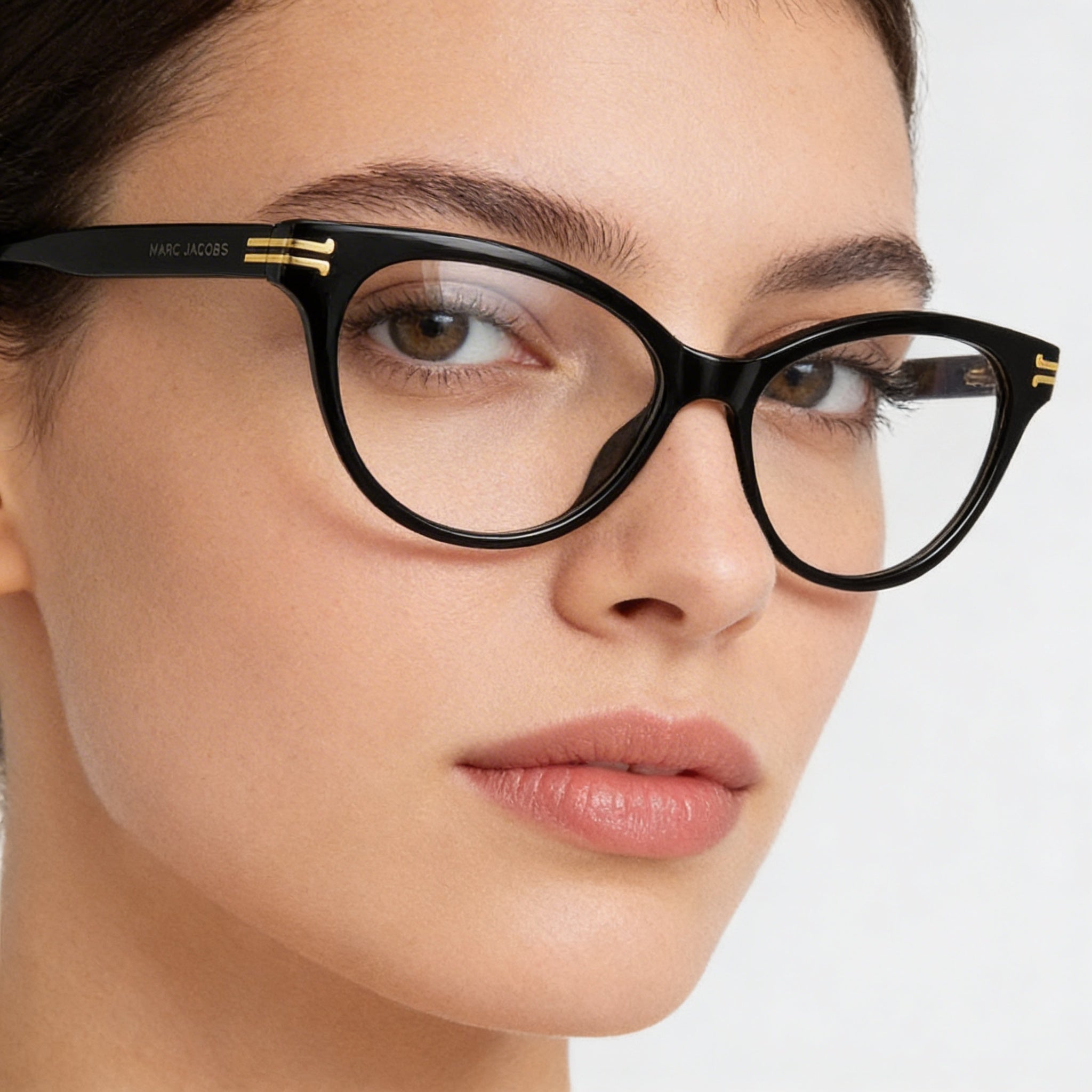 Marc Jacobs Mj 1060 Women's Cat Eye / Butterfly Black Acetate Frame Polycarbonate Lens Sunglasses 52mm, Photo 4