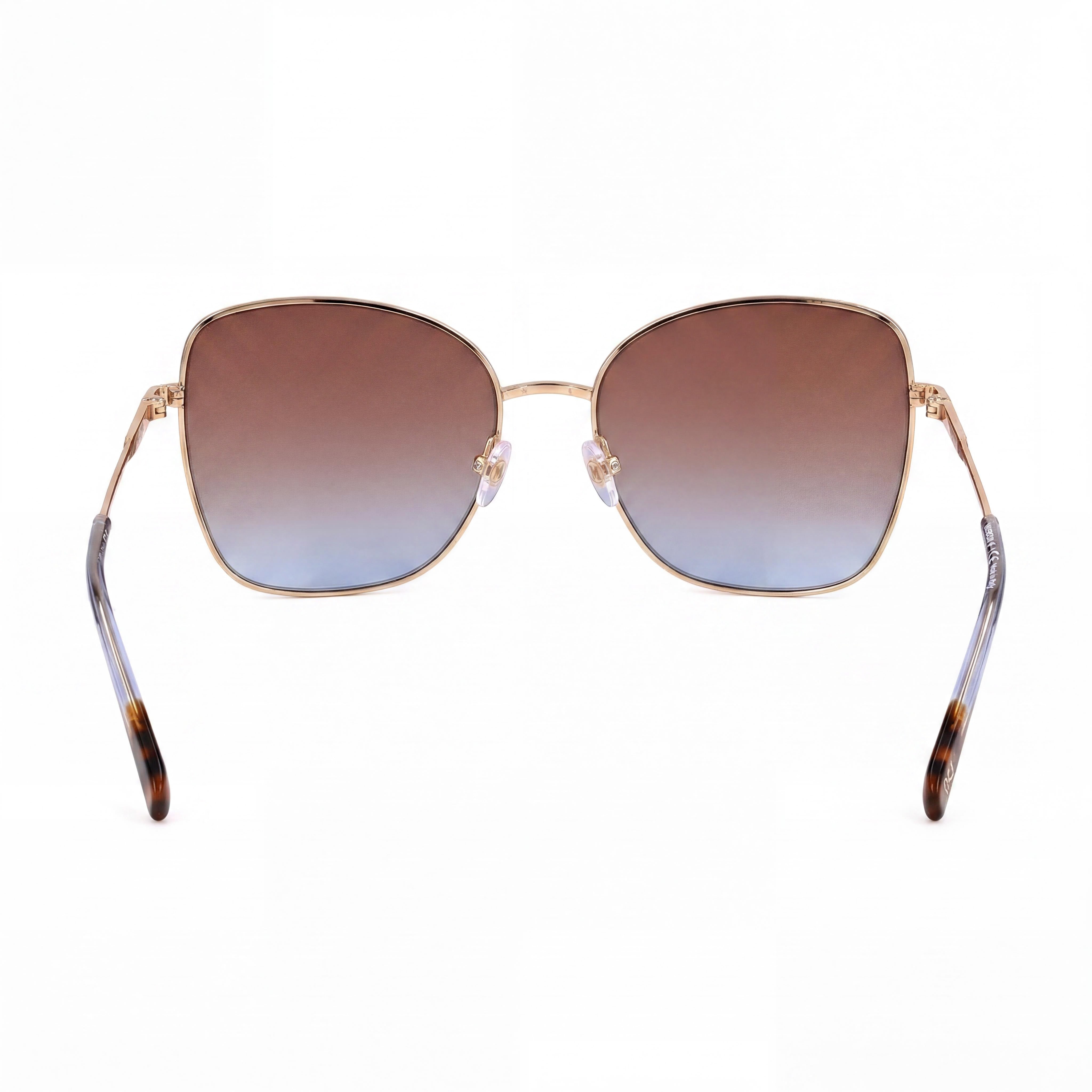 Missoni Classic Women's Grey Gold Metal Frame Sunglasses Dark Grey Shaded Lenses 59mm UV Protection, Photo 4