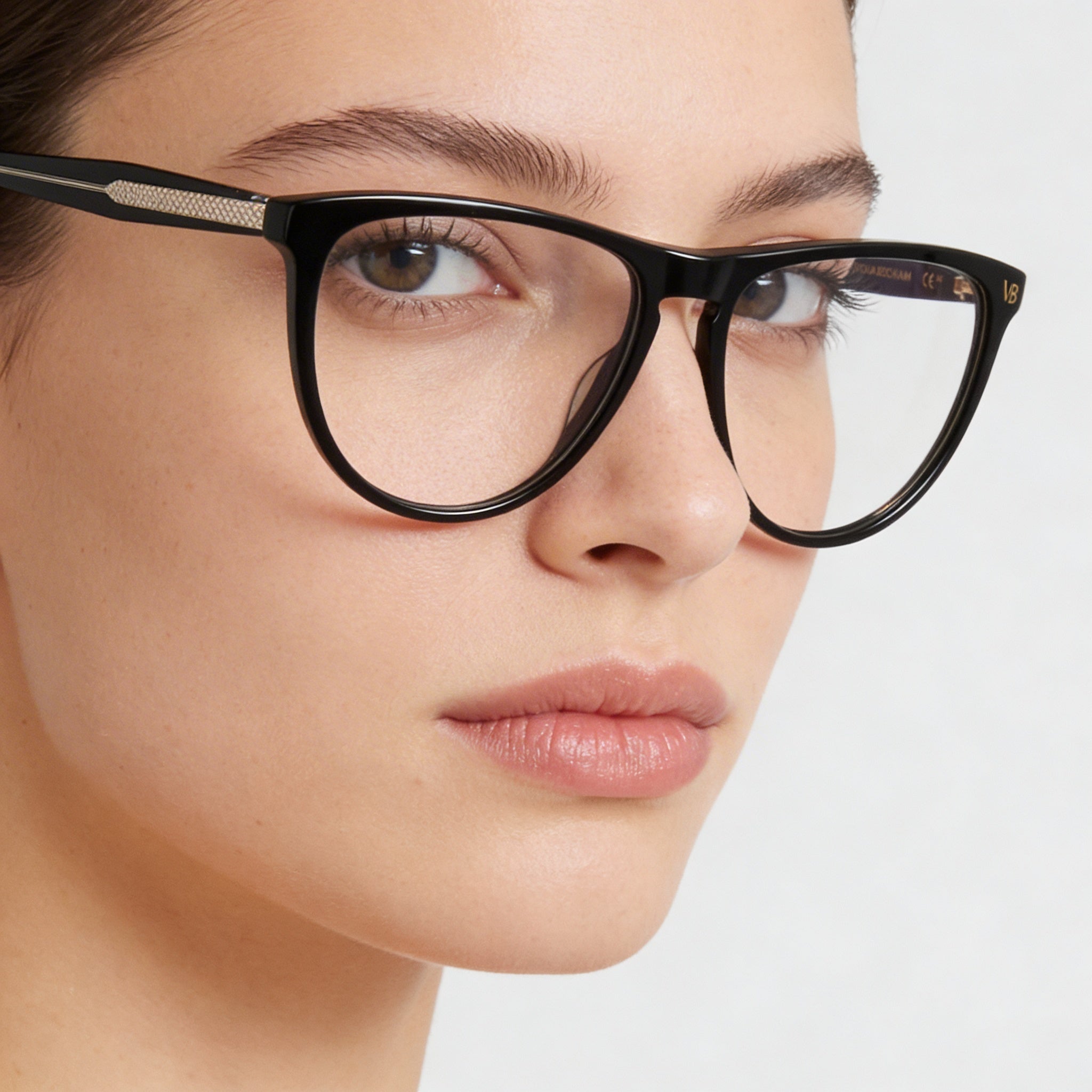 Gafas oftálmicas negras Victoria Beckham Vb2672 para mujer, tamaño de lente 56 mm, puente 15 mm, patilla 140 mm, Photo 5