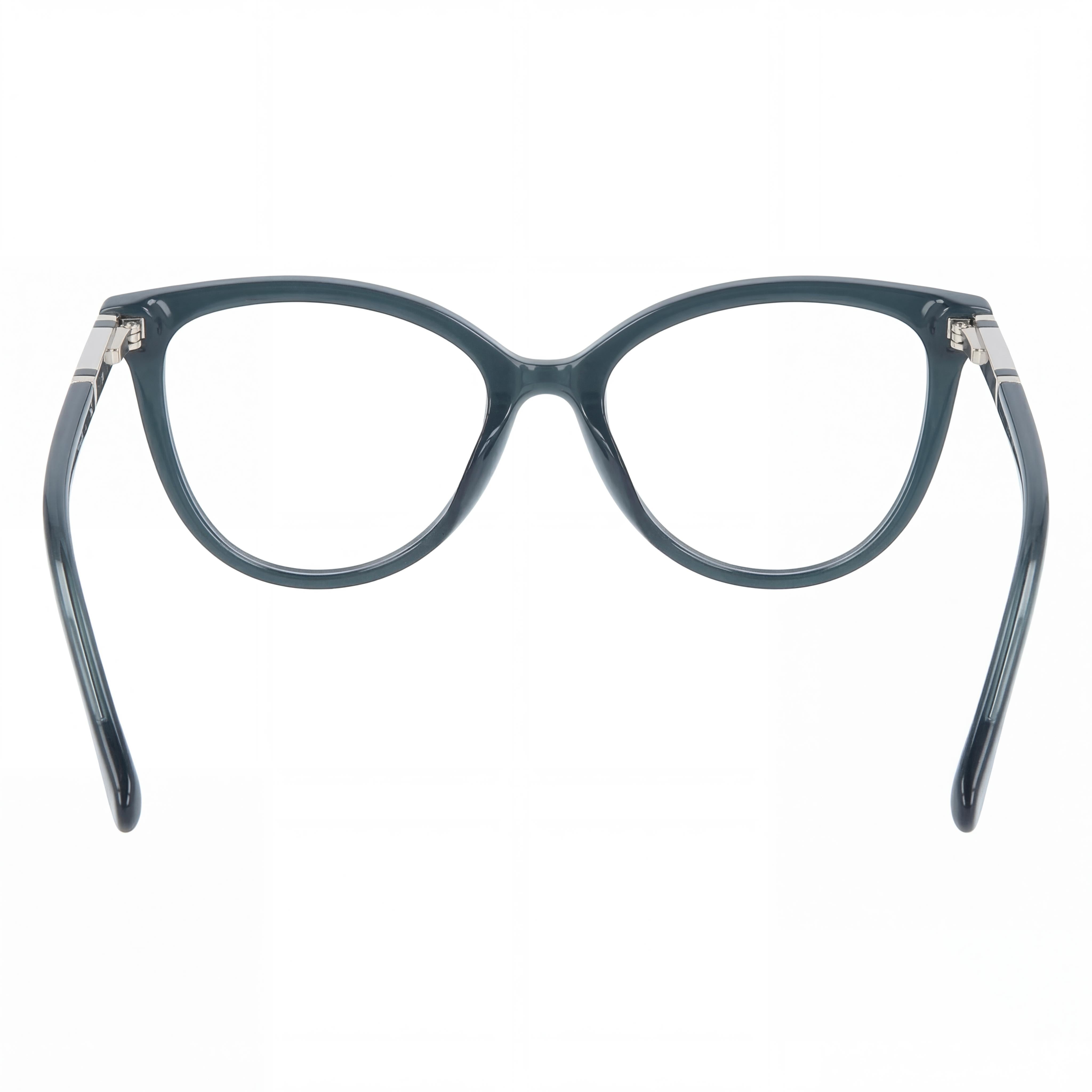 Lucky Brand D226 Women's Full Rim Cat-Eye Plastic Black, White, Gold Logo Polarized Clear Lens Eyewear 52-16, Photo 2