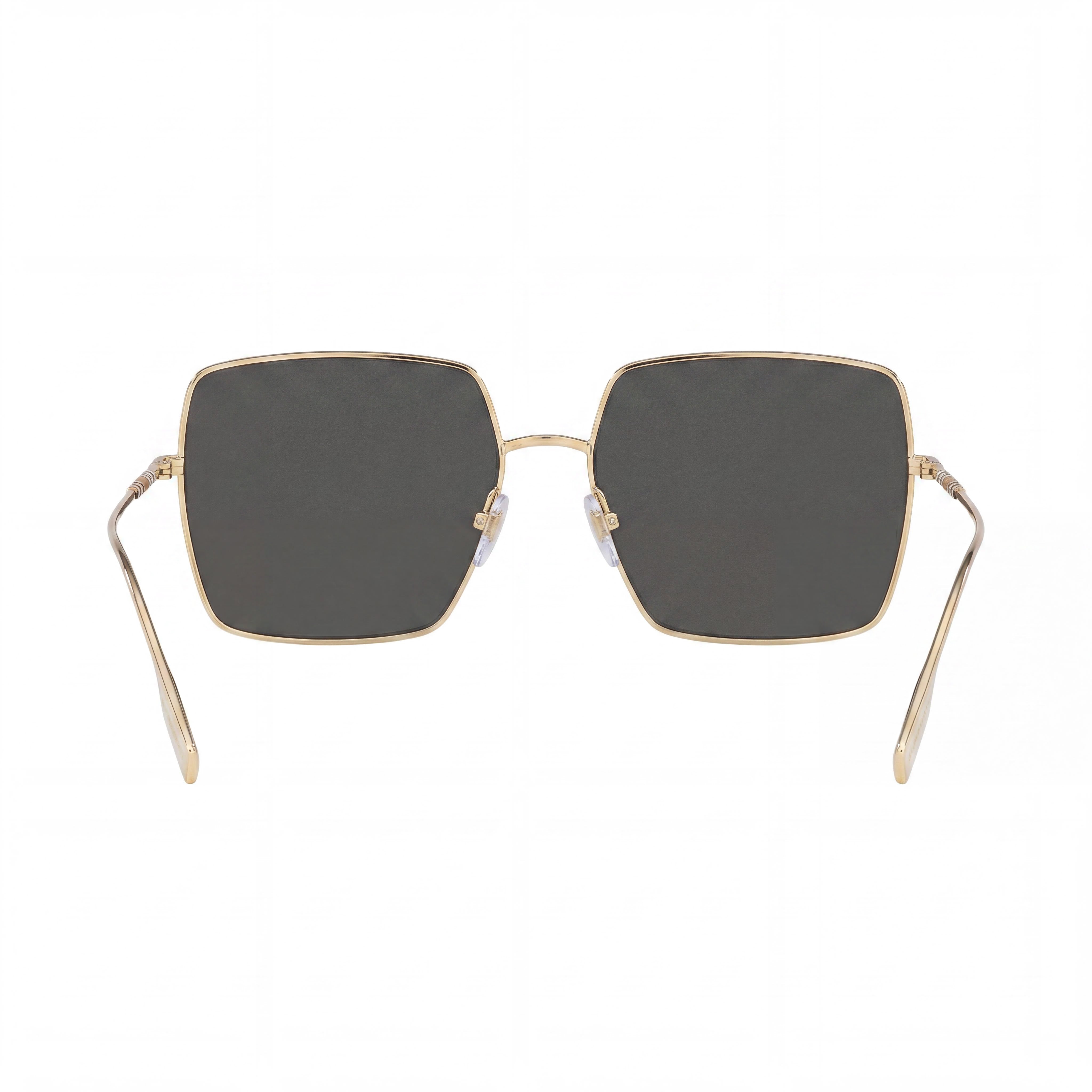 Gafas de sol geométricas Burberry Daphne para mujer, color dorado claro, acetato gris oscuro, protección UV, 58 mm, Photo 3