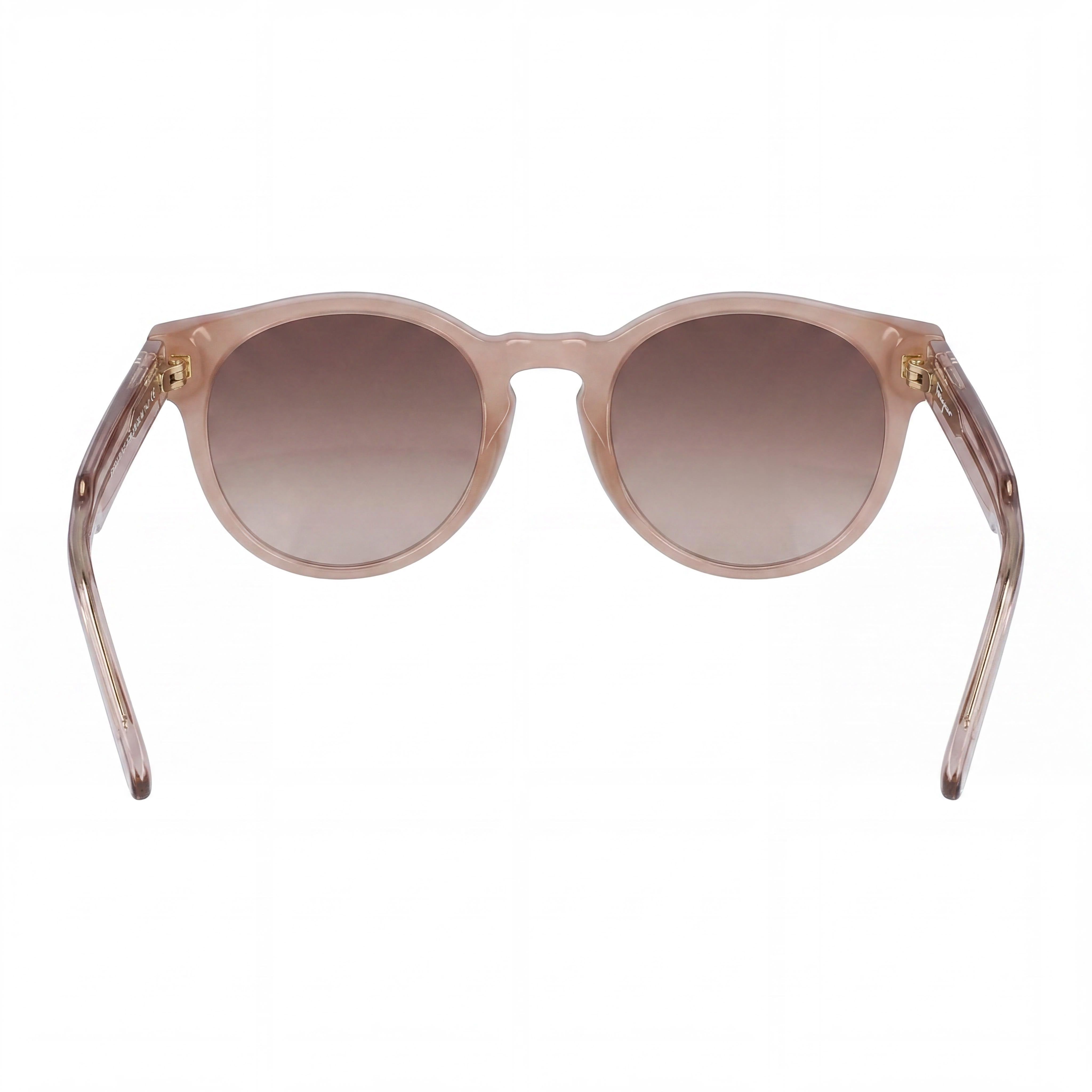 Gafas de sol no polarizadas para mujer Ferragamo SF1068S de plástico marrón con cristales de teacup y 100% protección UV de 52 mm, Photo 4