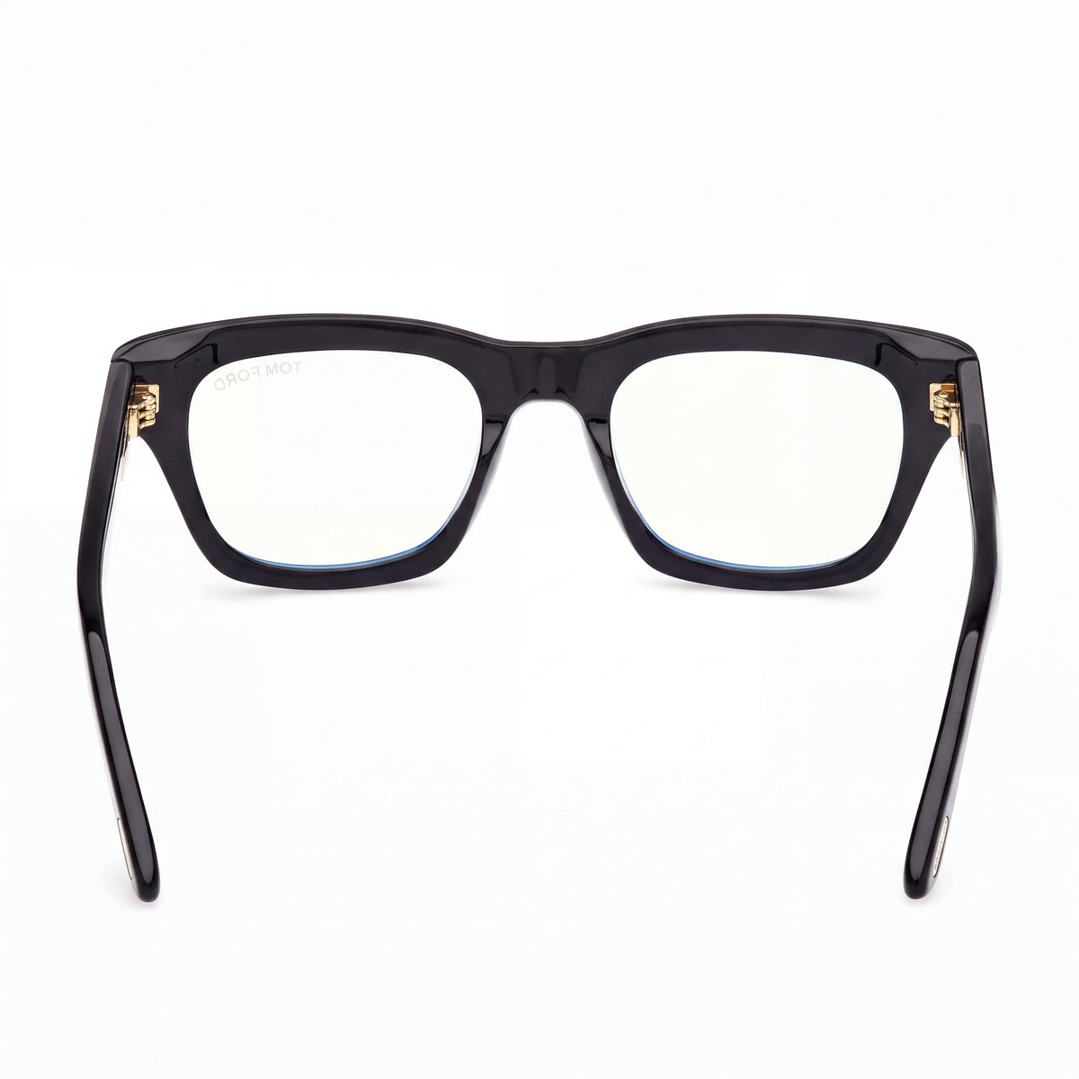 Tom Ford Ft6036-b Men's Shiny Black Square Eyeglasses with Blue Filter Plastic Frame and Polycarbonate Lenses 52mm, Photo 3