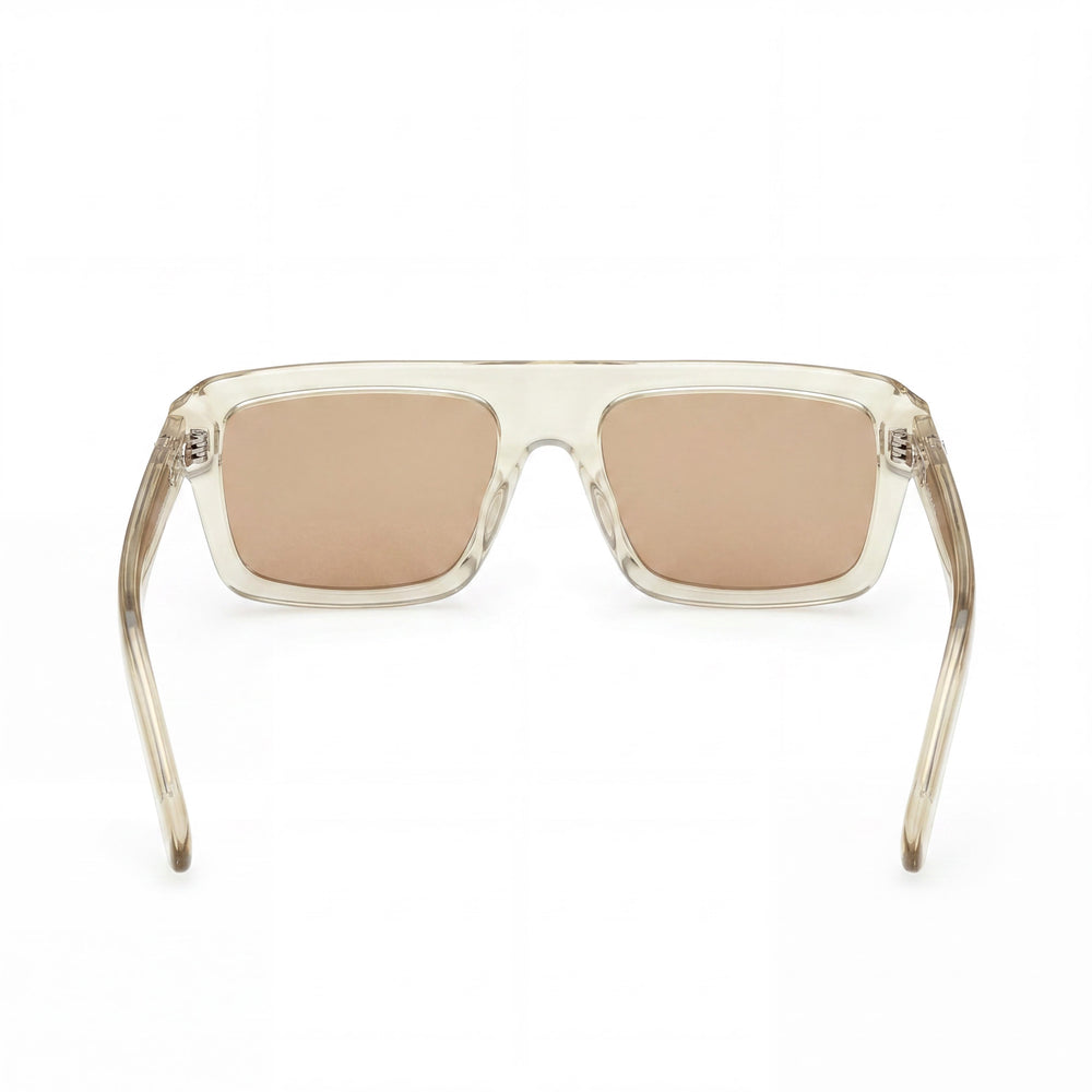 adidas Originals Or0133 Unisex Shiny Light Yellow Plastic Frame Gold Polycarbonate Lens Eyewear 55-17-145
