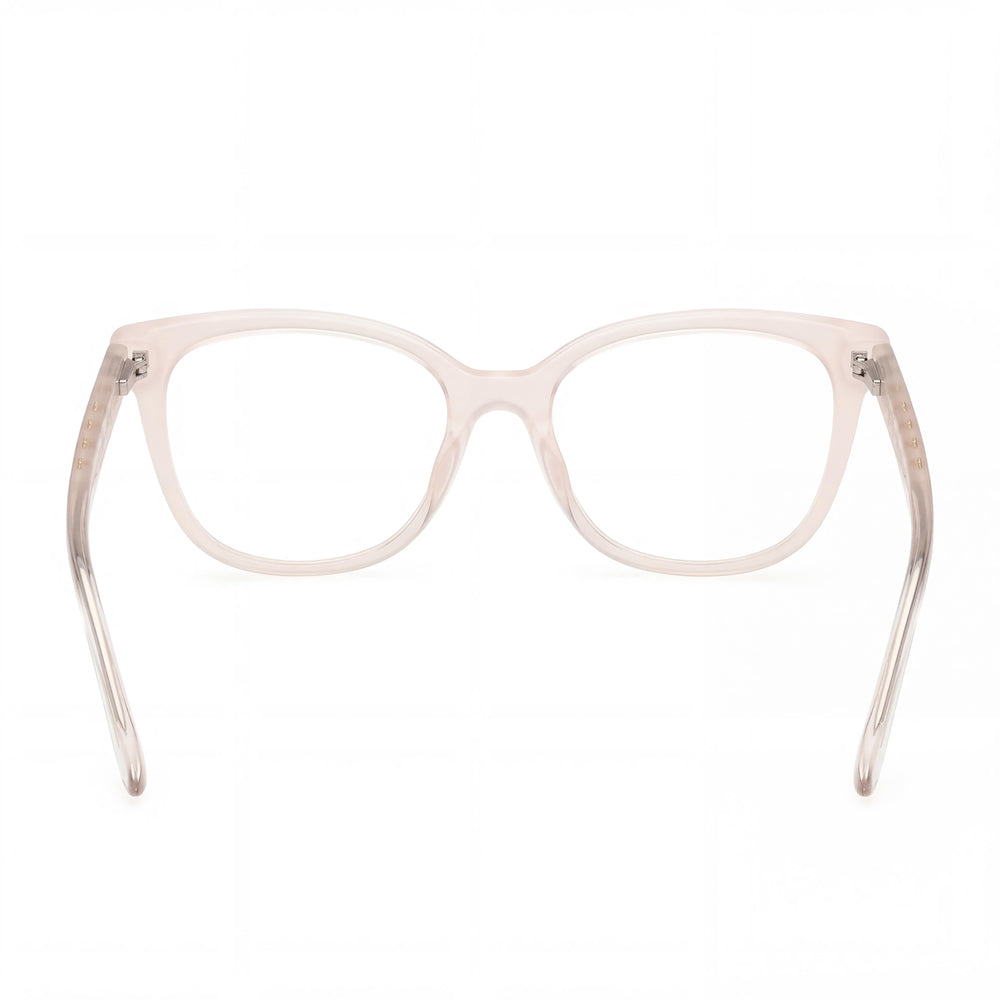 Gafas cuadradas Guess GU50114 color marfil brillante para mujer, 53 mm