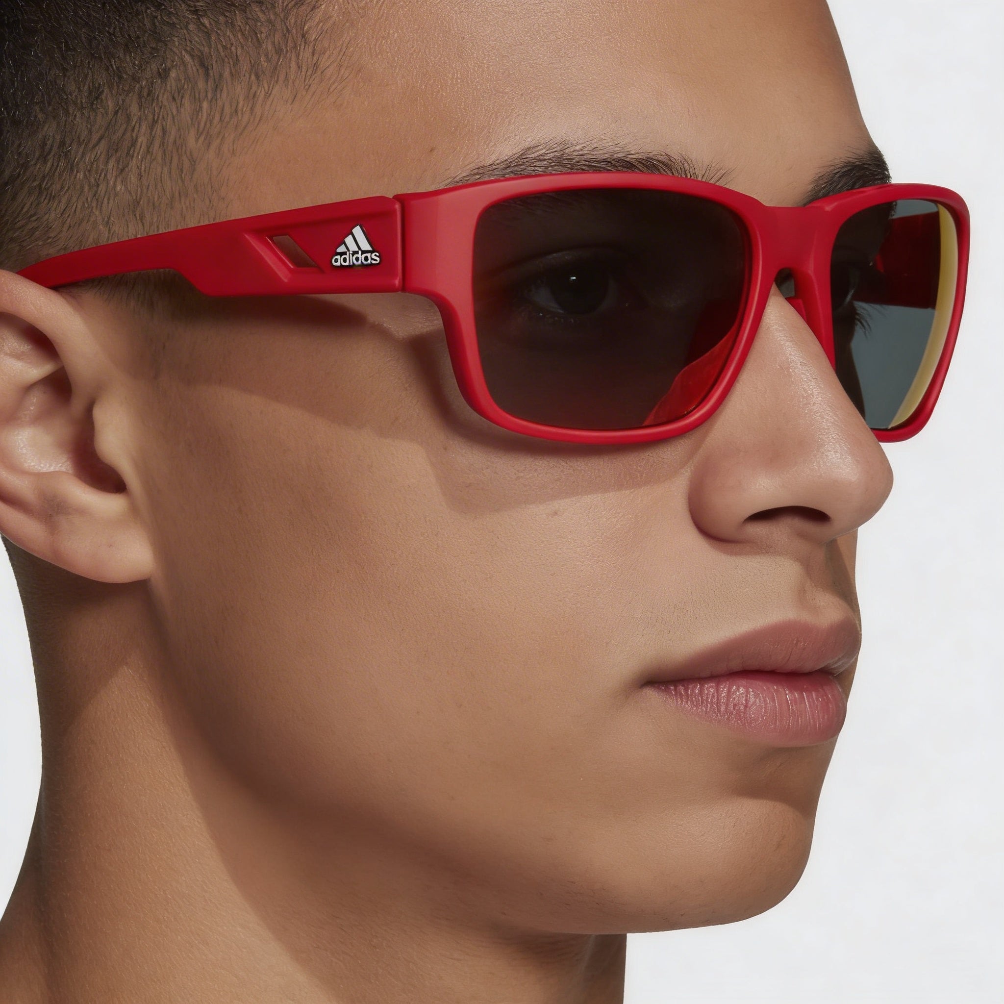 adidas Comtemporary Men's Shiny Red UV Protection Non-Polarized Plastic Sunglasses, Photo 5