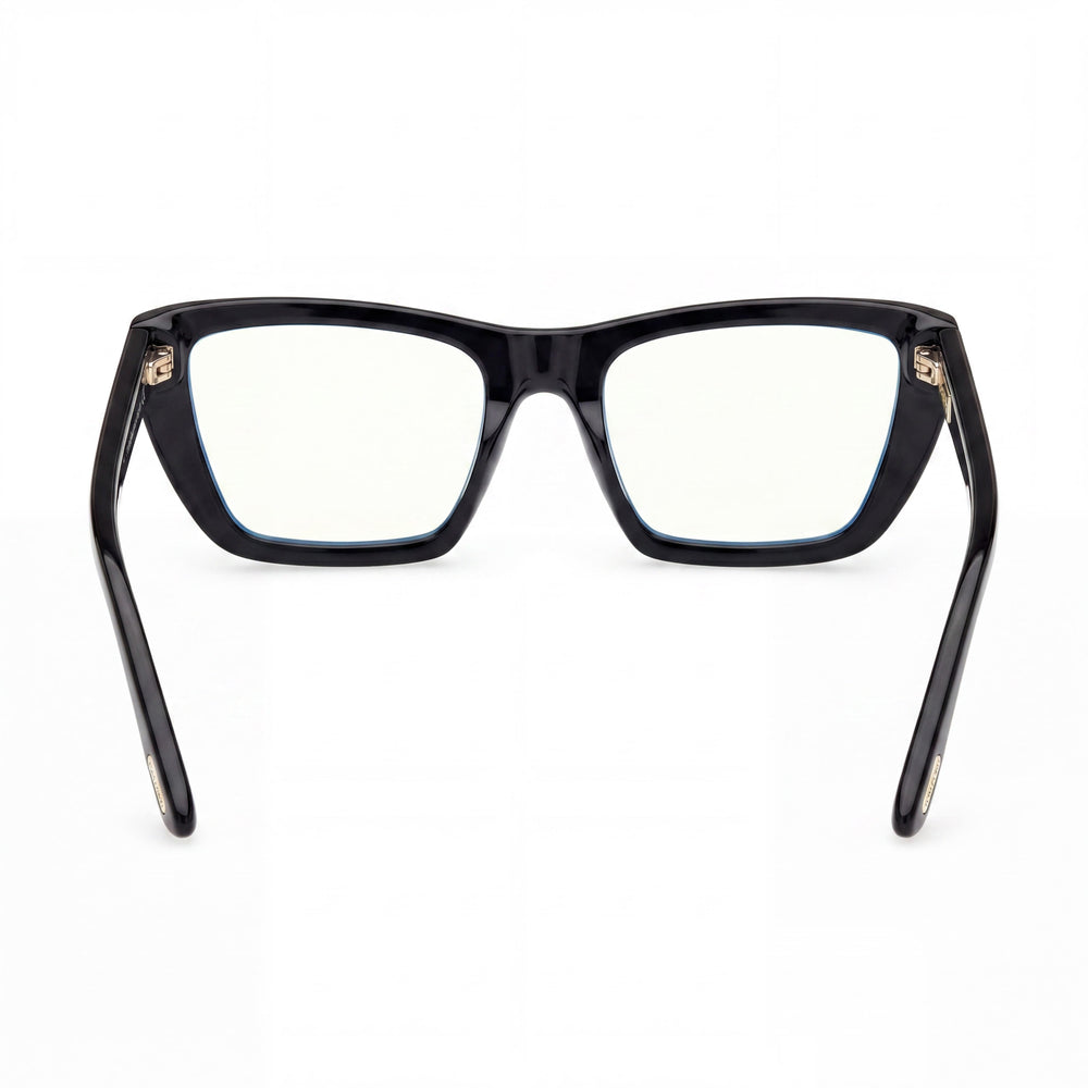 Marcolin Classic FT6047-B Unisex Shiny Black Blue Filter Plastic Non-Polarized with Multicolor Polycarbonate Lenses 54mm