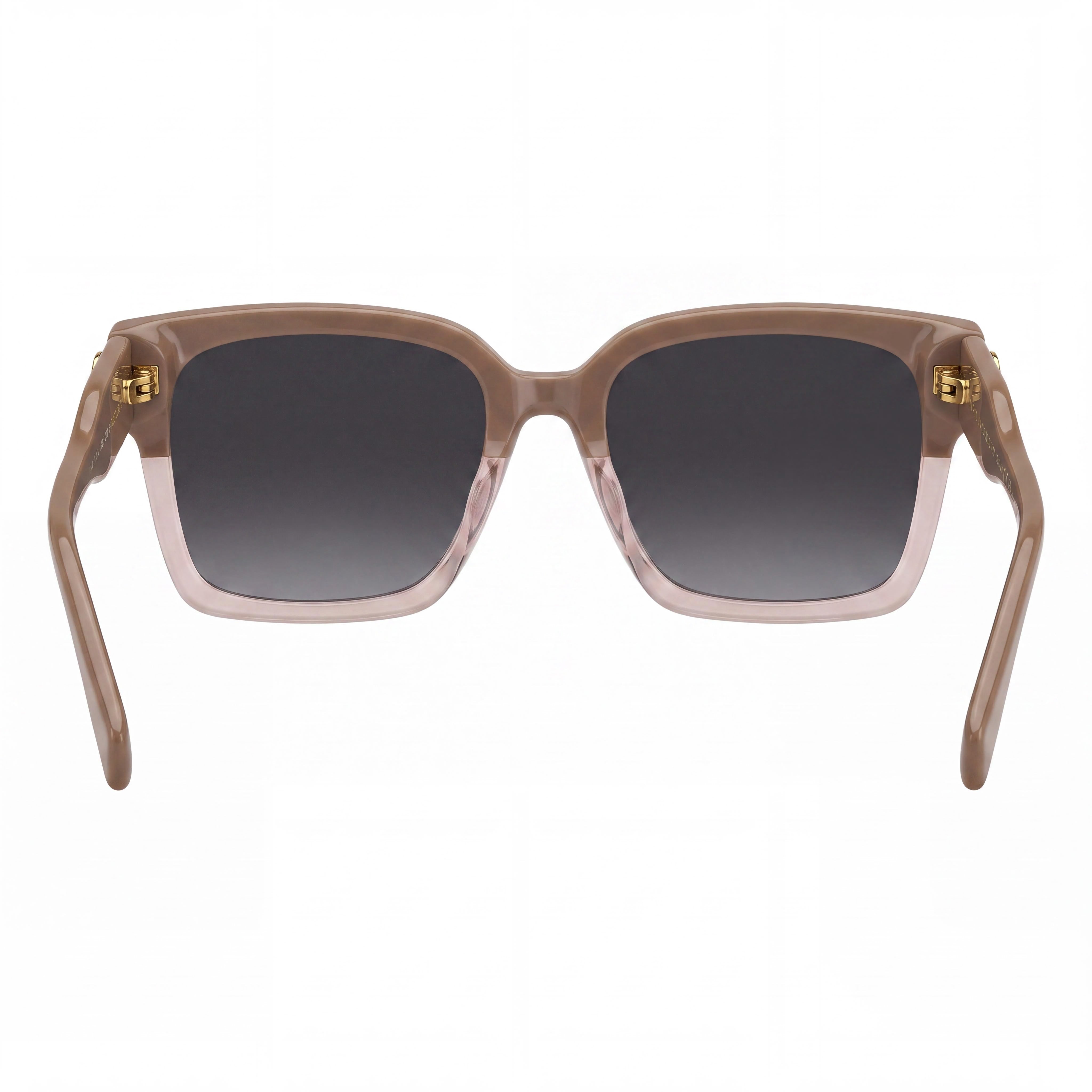 Marc Jacobs Classic MARC 814/S Women's Rectangular Beige Acetate Dark Grey Shaded Non-Polarized Sunglasses 18-18-140mm, Photo 4