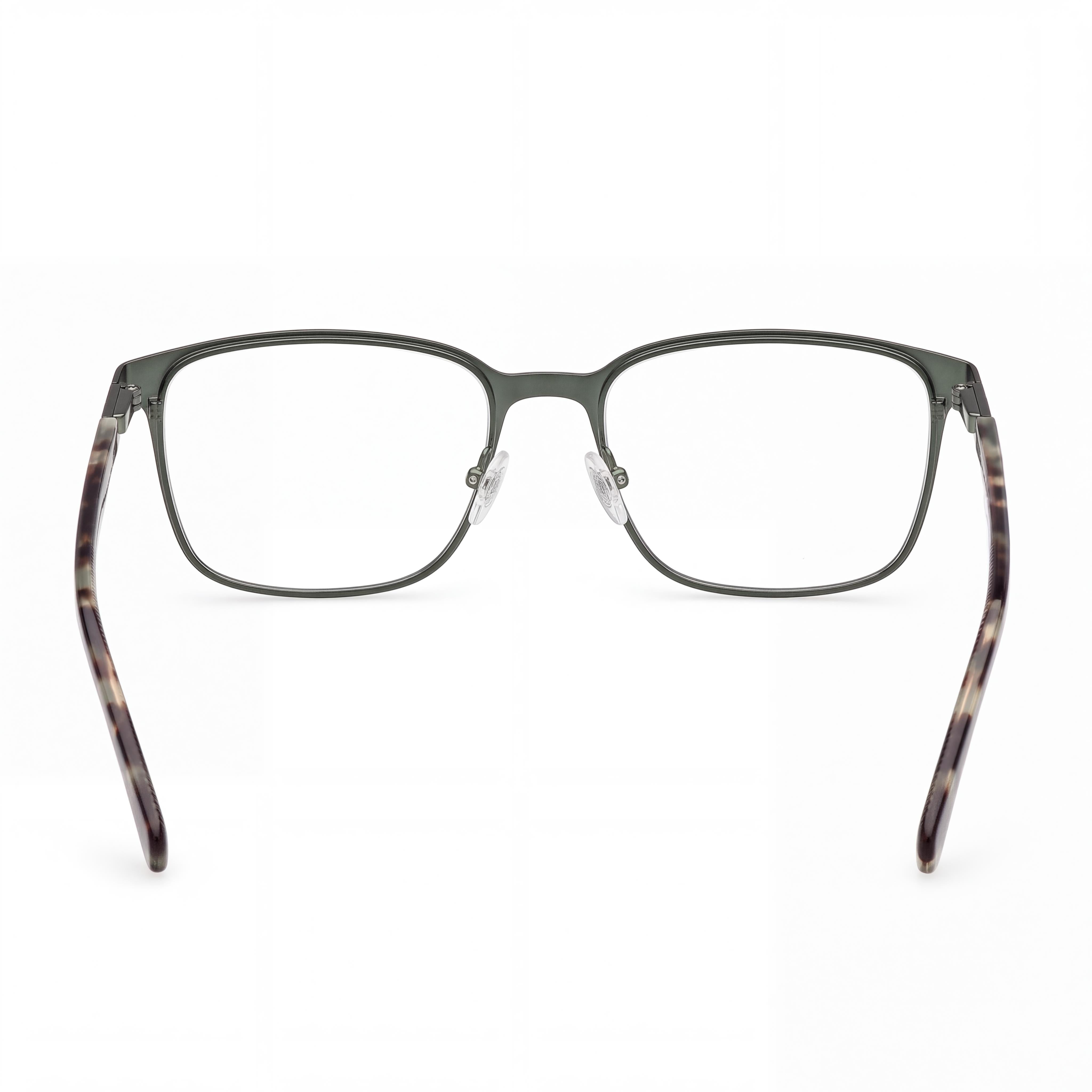 Guess Gu50243 Men's Metal Frame Eyewear Matte Dark Green & Shiny Dark Green 58-18-145, Photo 3