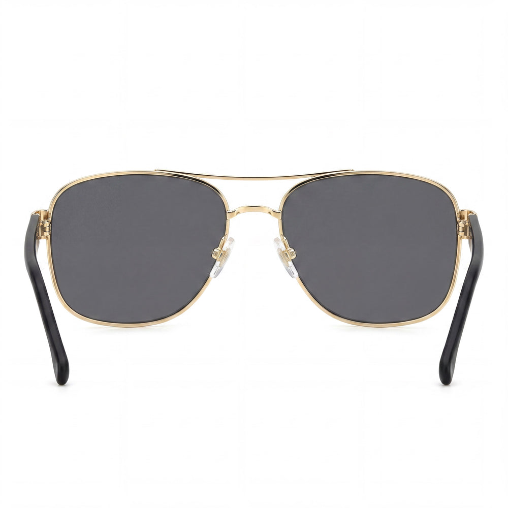 Gafas de sol rectangulares de acetato Carrera para mujer 3042/S con montura dorada y negra y protección UV gris de 58 mm