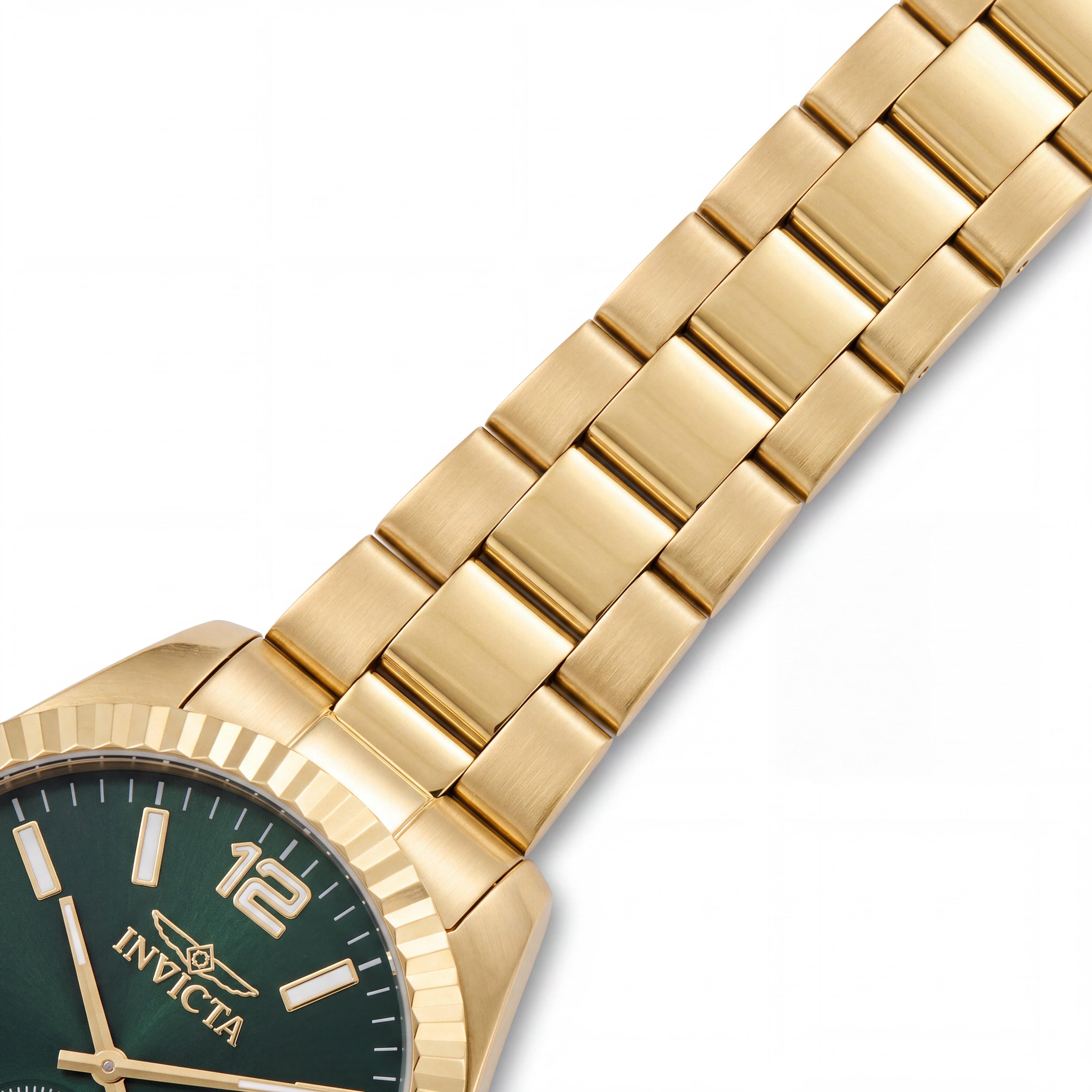Reloj de pulsera Invicta Specialty 49390 de cuarzo para hombre, de acero inoxidable, esfera verde, 43 mm, Photo 3