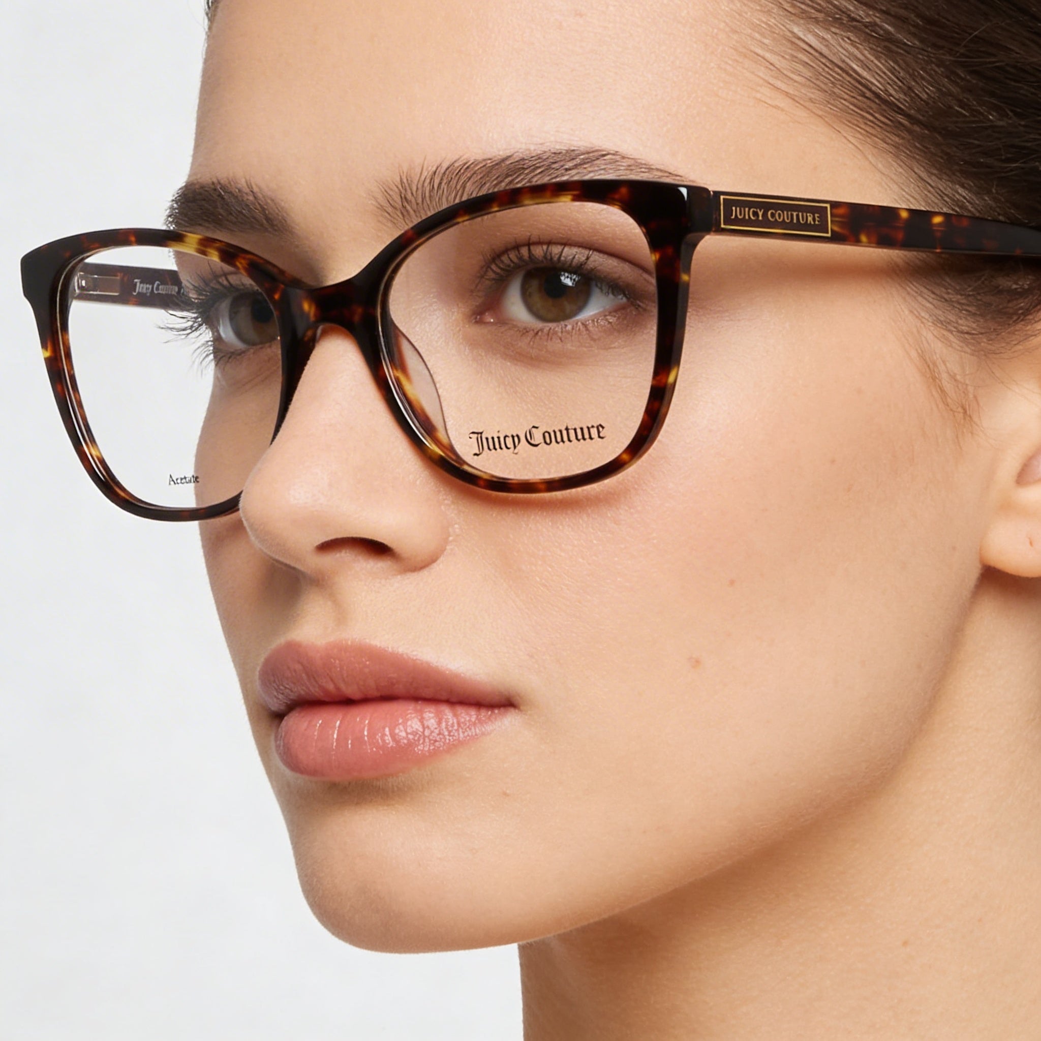 Gafas de sol Juicy Couture de estilo moderno con montura de acetato y lentes de policarbonato para mujer, 51-18-140, Photo 4