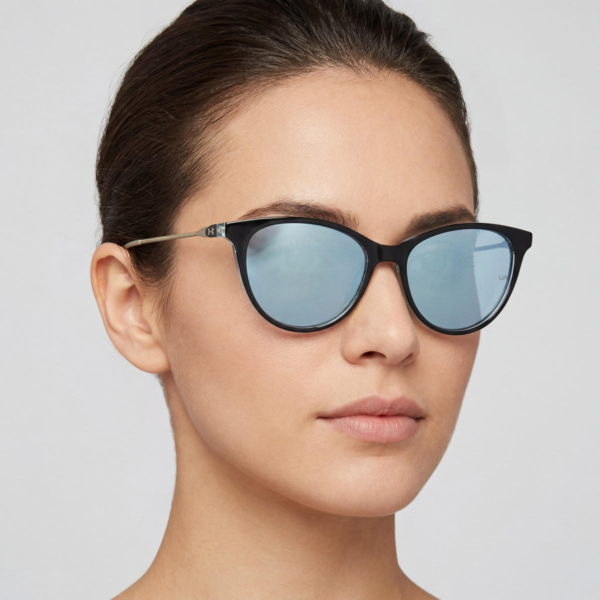 Gafas de sol Under Armour Classic para mujer, negras, azul claro, de poliamida con protección UV, 54 mm, Photo 3
