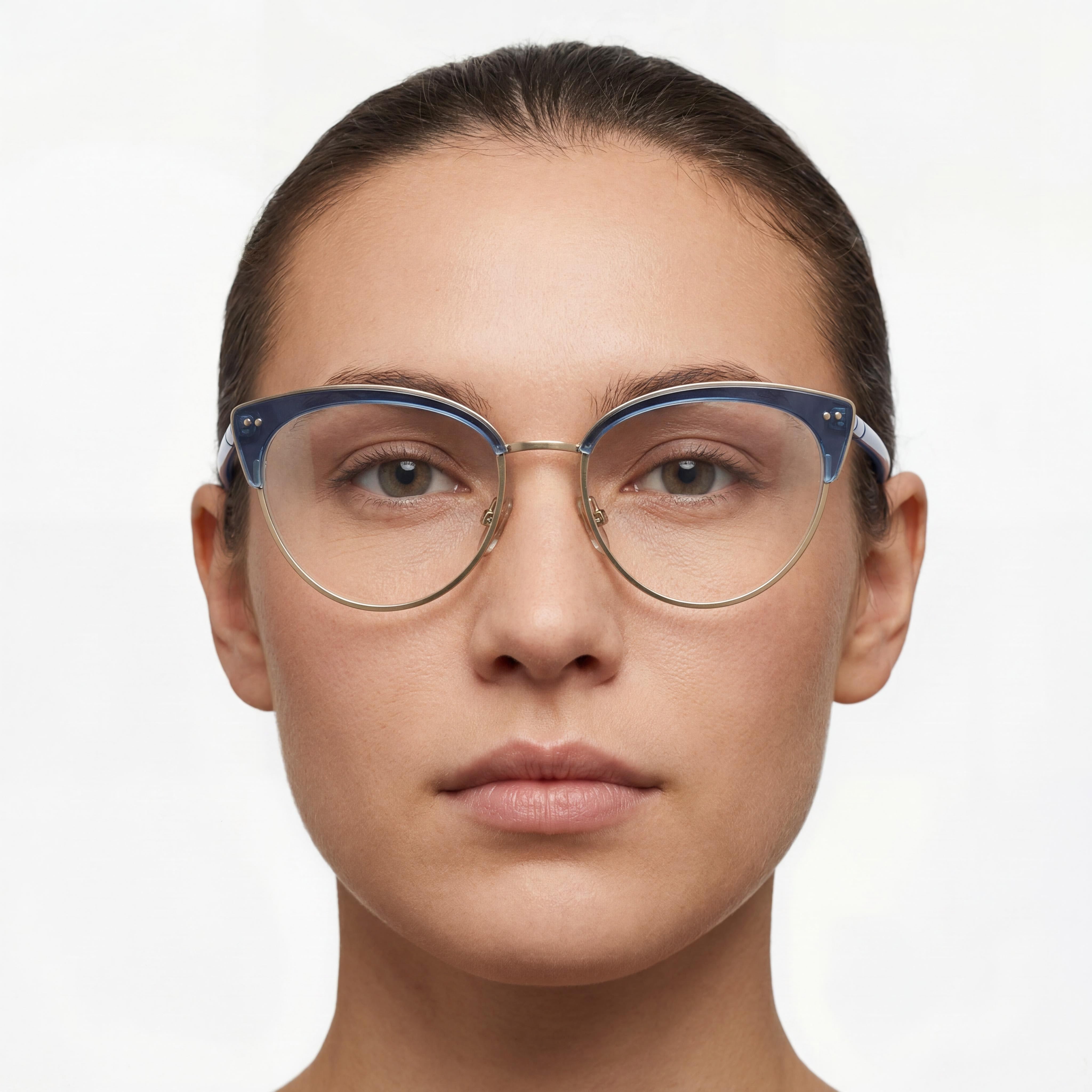 Emozioni Classic Unisex Blue Optical Frames, Photo 4