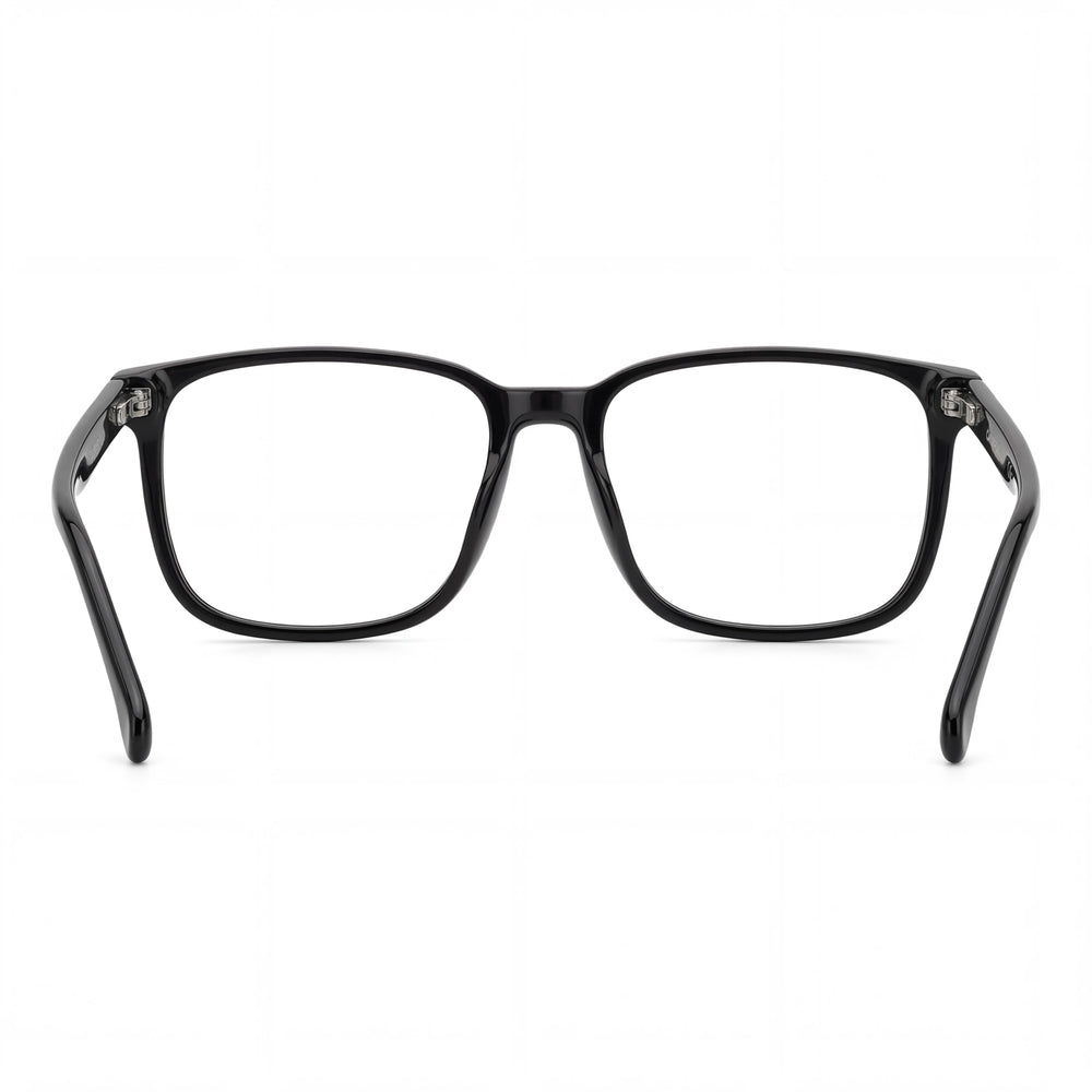 Carrera Casual Gafas de Sol de Hombre Acetato Negro No Polarizadas 57-18-150