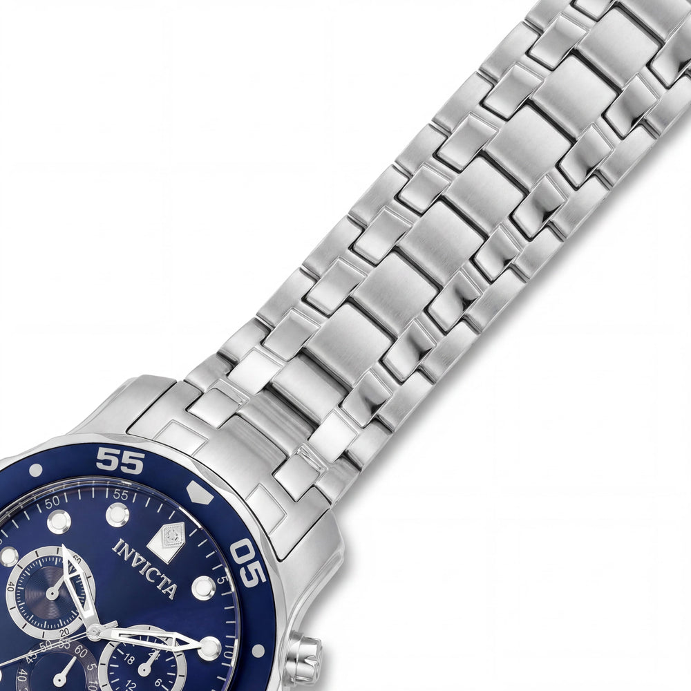 Invicta Pro Diver - SCUBA 0070 Reloj unisex de pulsera de cronógrafo de acero inoxidable de 48 mm con esfera azul