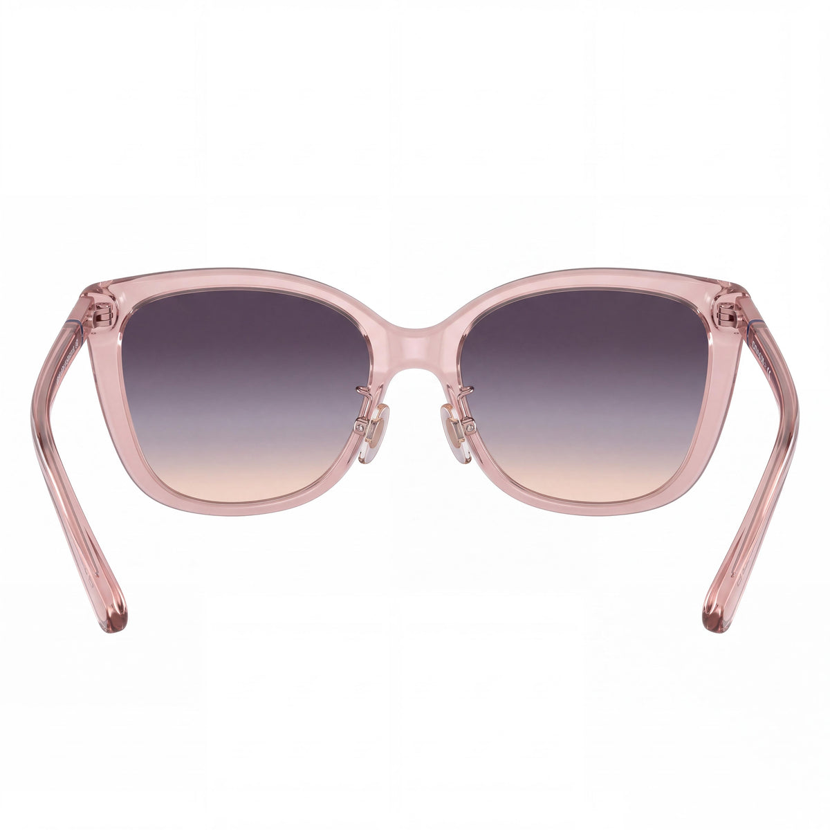 Coach Hc 8345 Women's Transparent Pink Injected Sunglasses with UV Protected Brown Blue Violet Gradient Lenses 57mm, Photo 3