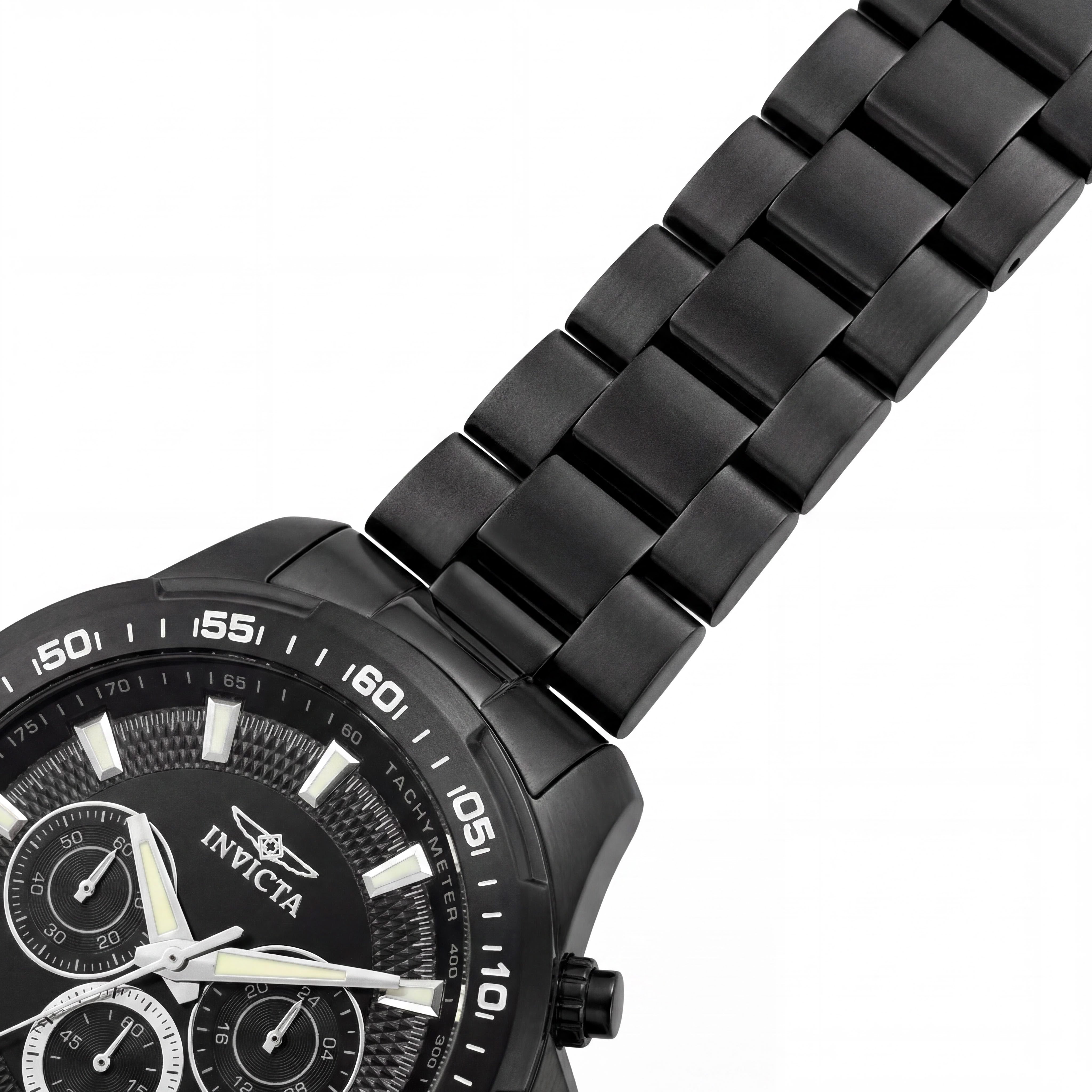 Invicta Speedway Quartz Movement Men's Black Ion-Plated Stainless Steel Watch 48mm, Photo 3