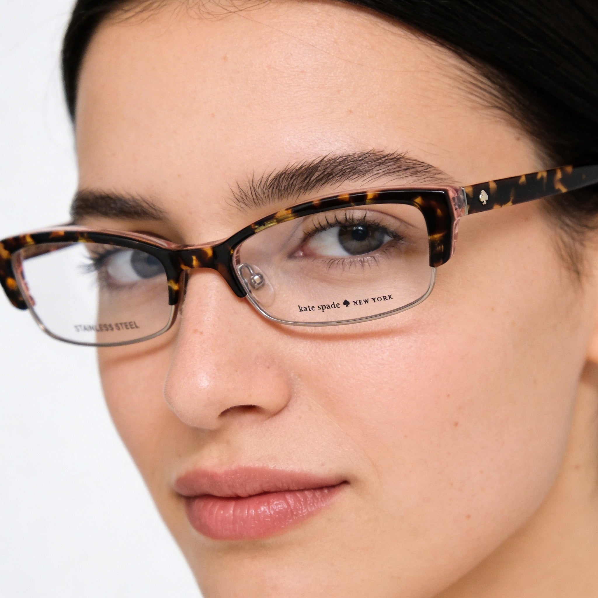 Kate Spade New York Joetta Gafas Rectangulares Unisex con Montura Metálica, Tortoise Blush, Talla 52-18-135, Photo 4