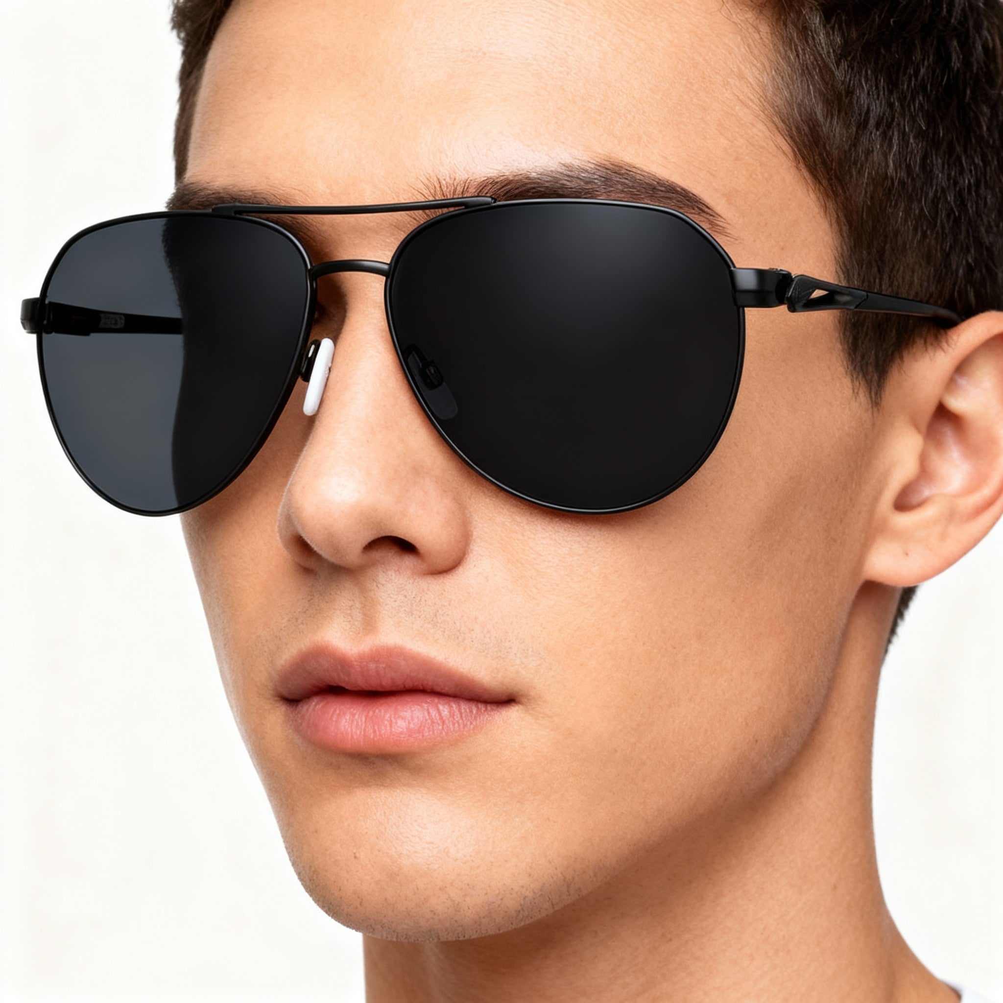 Nike Modern Unisex Plastic Satin Black Frame Polycarbonate Dark Grey Non-Polarized 60mm Lens Width Sunglasses, Photo 5