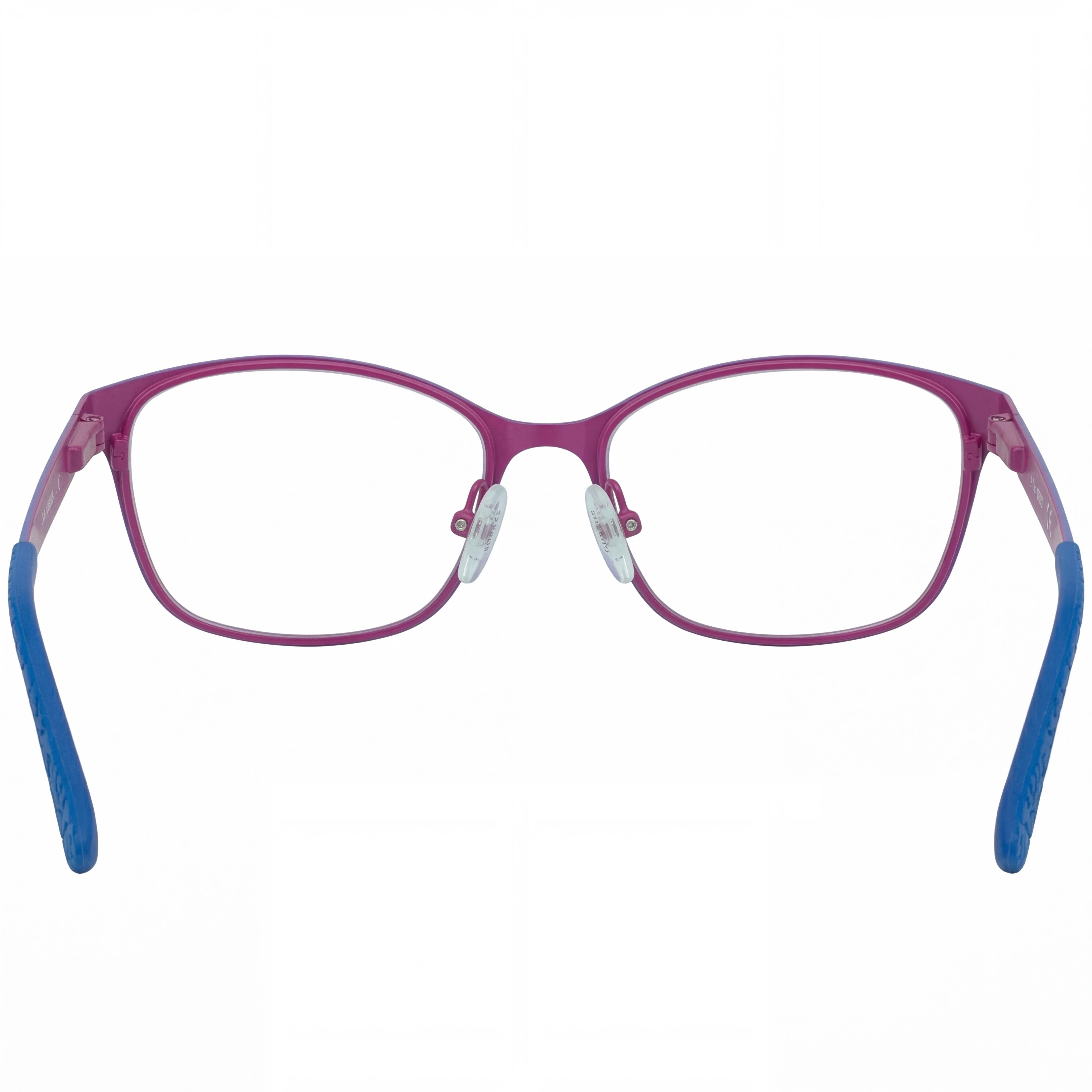 GUESS Modern Women's Matte Blue Metal Frame Eyeglasses with 52mm Clear Non- Polycarbonate Lenses, Photo 4