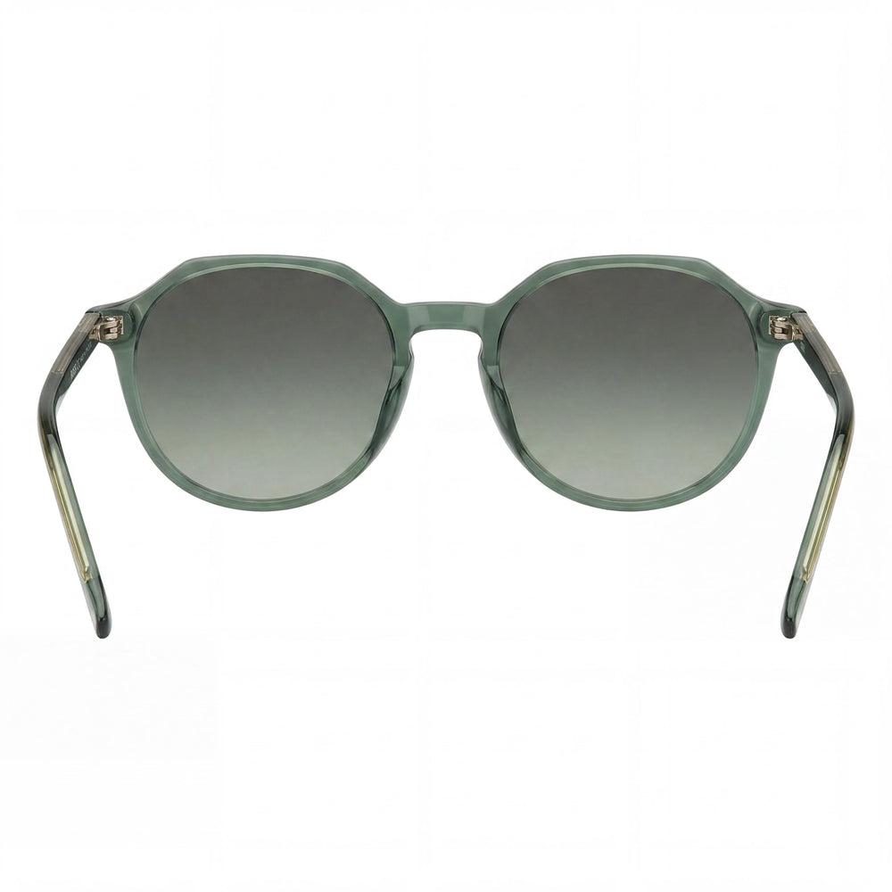 Gafas de sol Hugo Boss Light & Minimal para mujer, montura verde y gris, lentes de poliéster verde y acetato claro, 51 mm