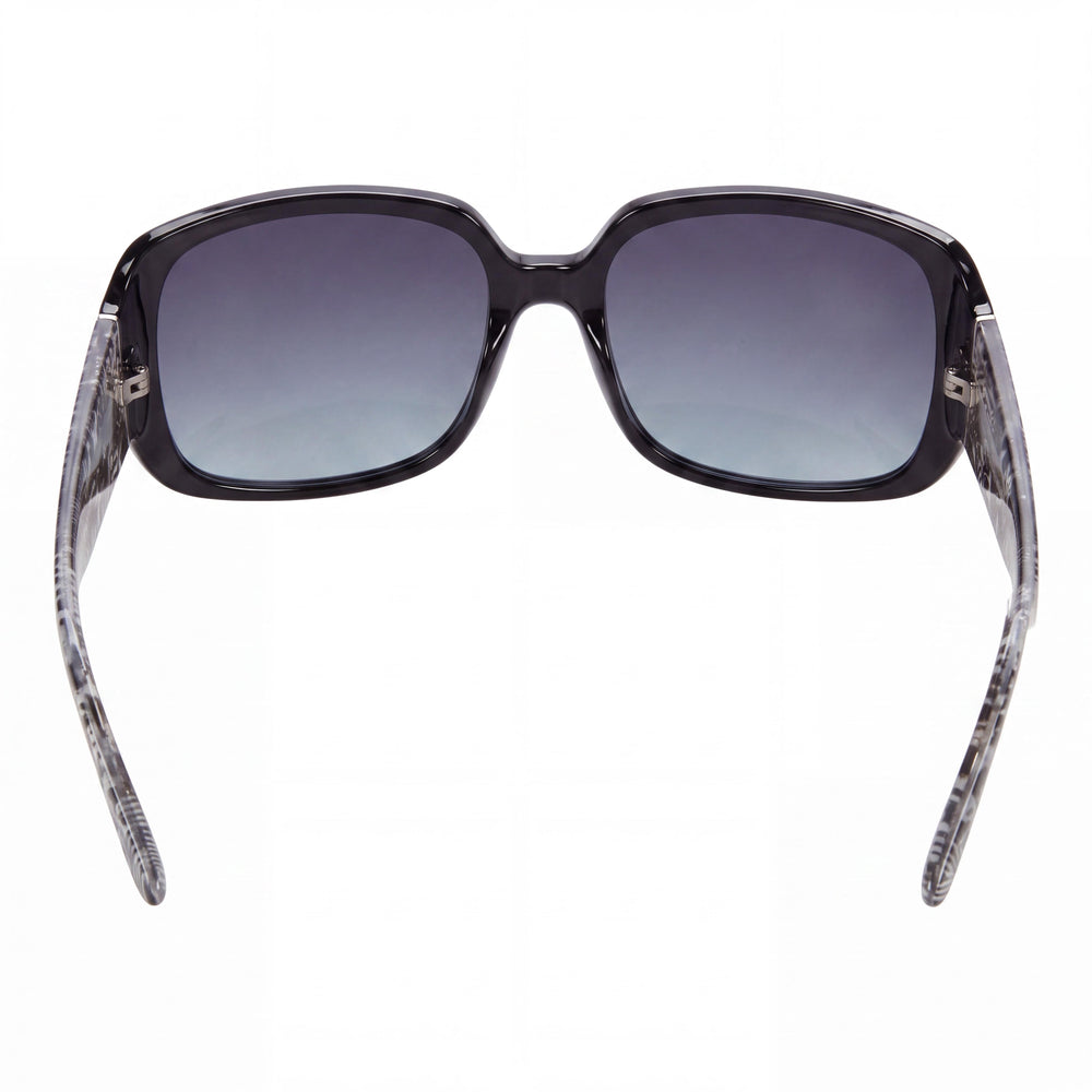GUESS Women's GU768201B62 Shiny Black Injected Plastic Gradient Smoke UV-400 Sunglasses 62mm