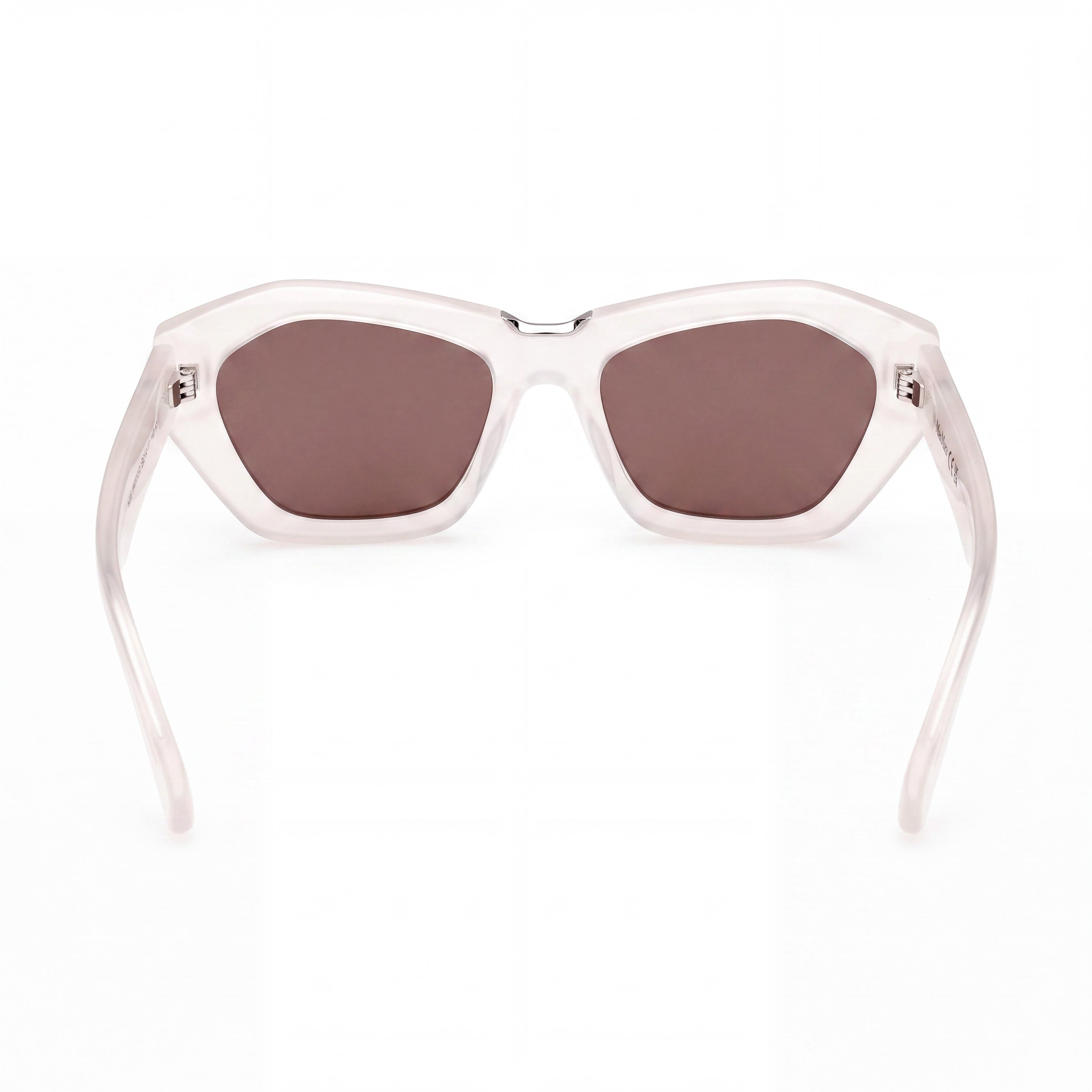 Gafas de sol MaxMara Mm0169 de acetato brillante color marfil para mujer con lentes de protección UV no polarizadas marrones de 54 mm, Photo 4