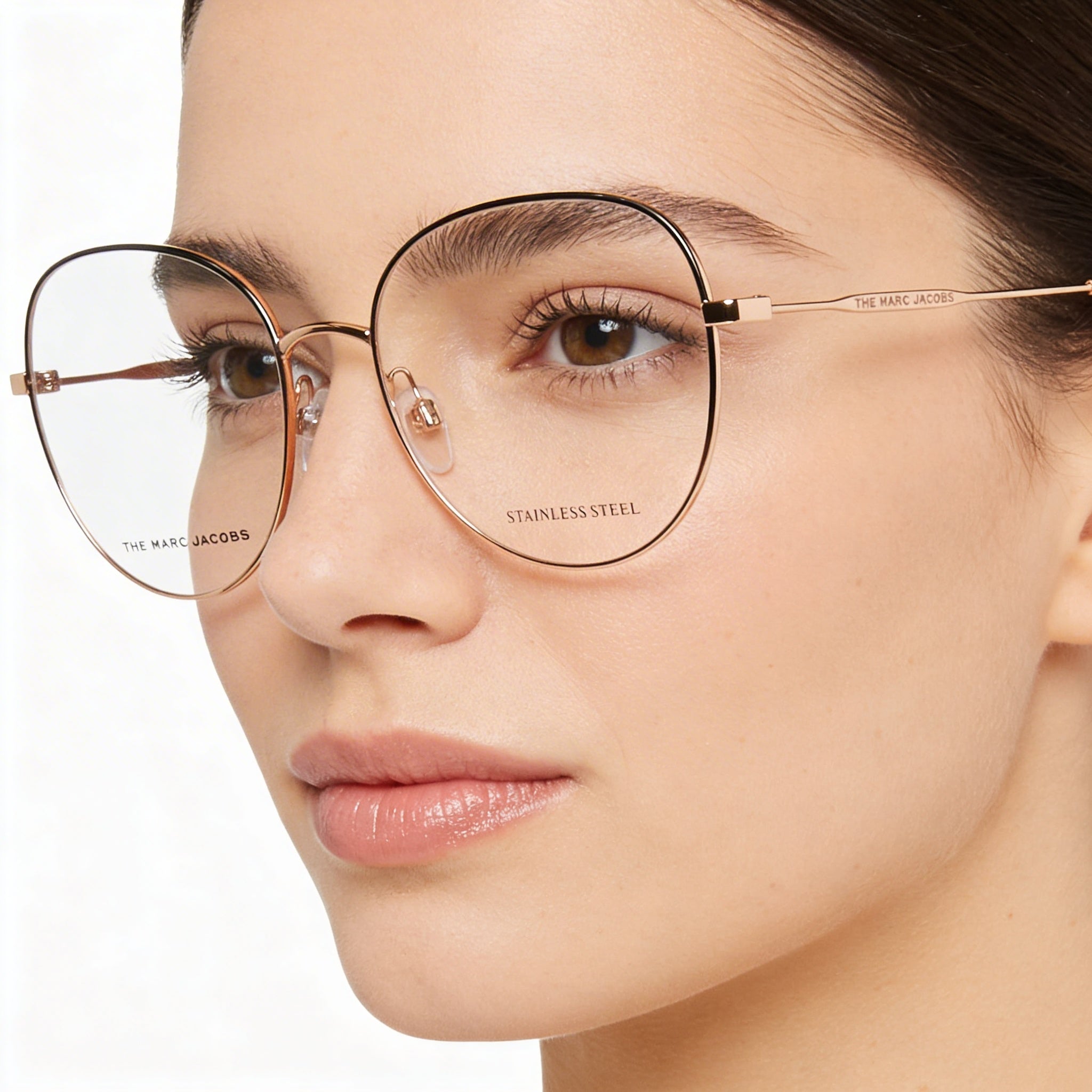 Marc Jacobs Marc 590 Women's Black Gold Copper Metal Frame UV Protection Sunglasses 54mm Lens Width, Photo 3