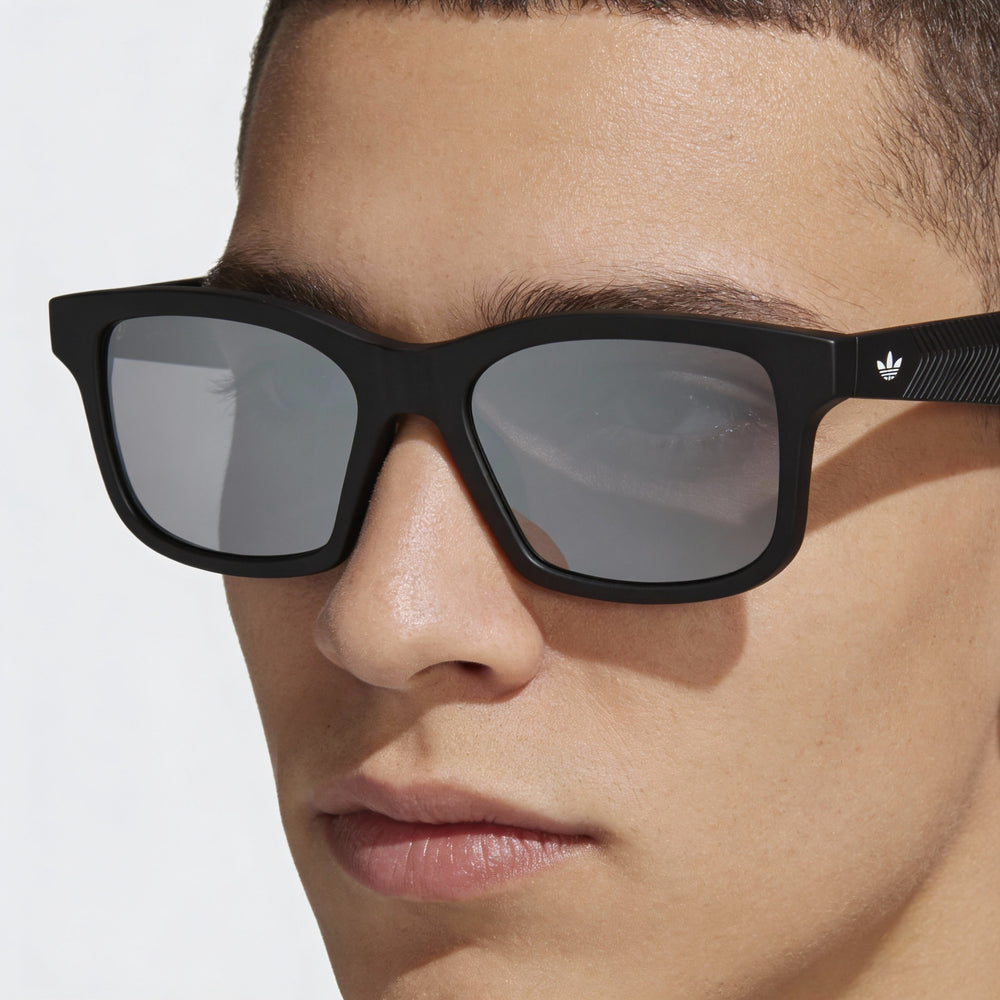 Adidas Originals Or0105 Unisex Injected UV Protection Non-Polarized Sunglasses Matte Black Smoke 52mm