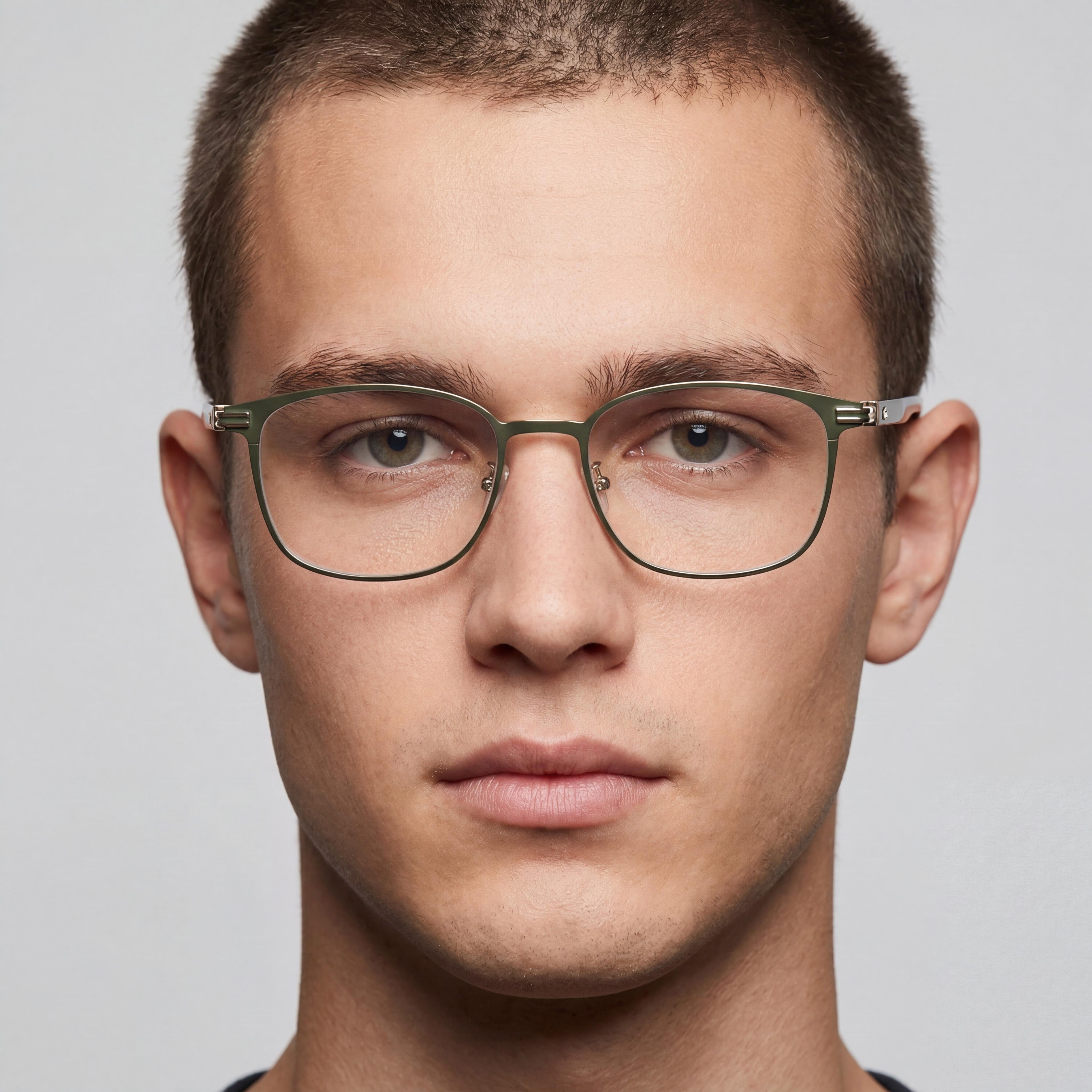 Lacoste L2530lb para hombre y mujer Gafas con montura oliva satinada, lentes de policarbonato no transparentes 52-18-145, Photo 4